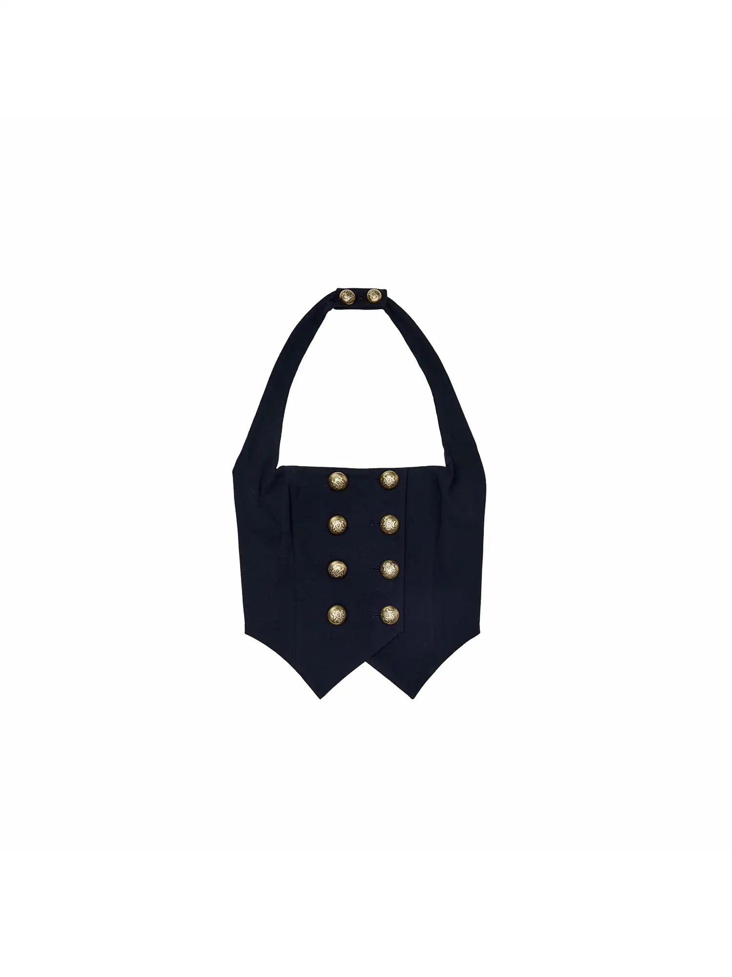 1Jinn Studio Navy Style Napoleon Halter Top | Canton Collective