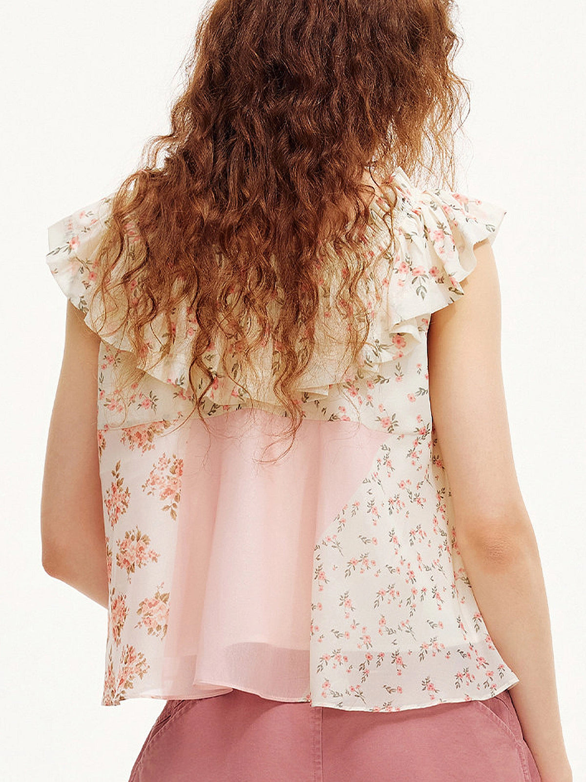 Outtheblue Off-Shoulder Babydoll Chiffon Ruffle Top | Canton Collective