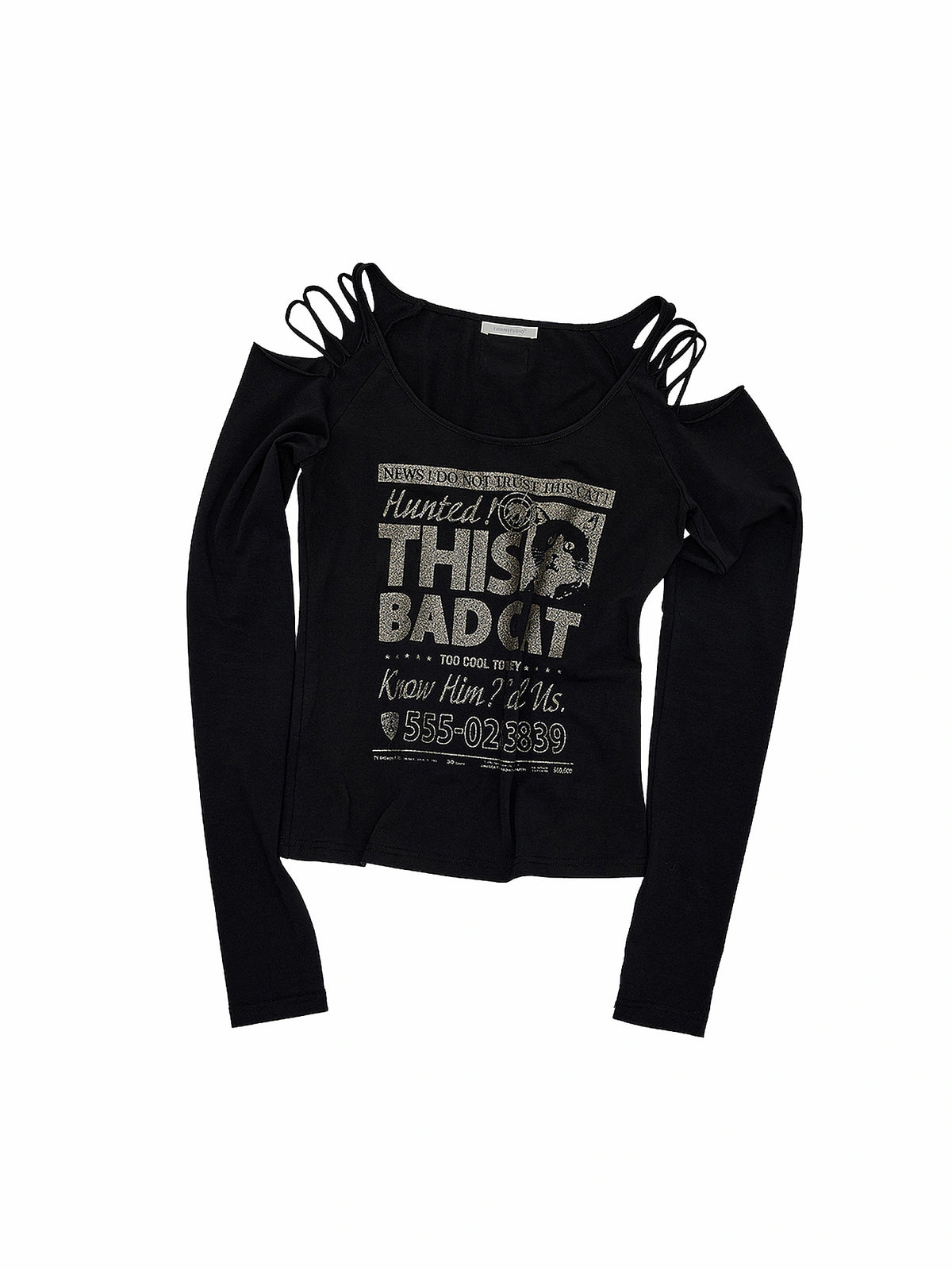 1Jinn Studio Off-Shoulder Graphic Long Sleeve Tee | Canton Collective