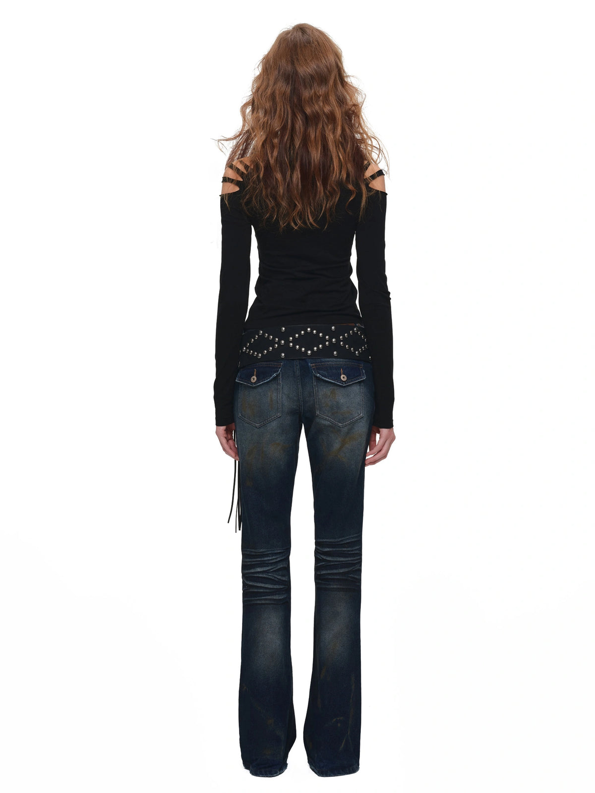1Jinn Studio Off-Shoulder Graphic Long Sleeve Tee | Canton Collective