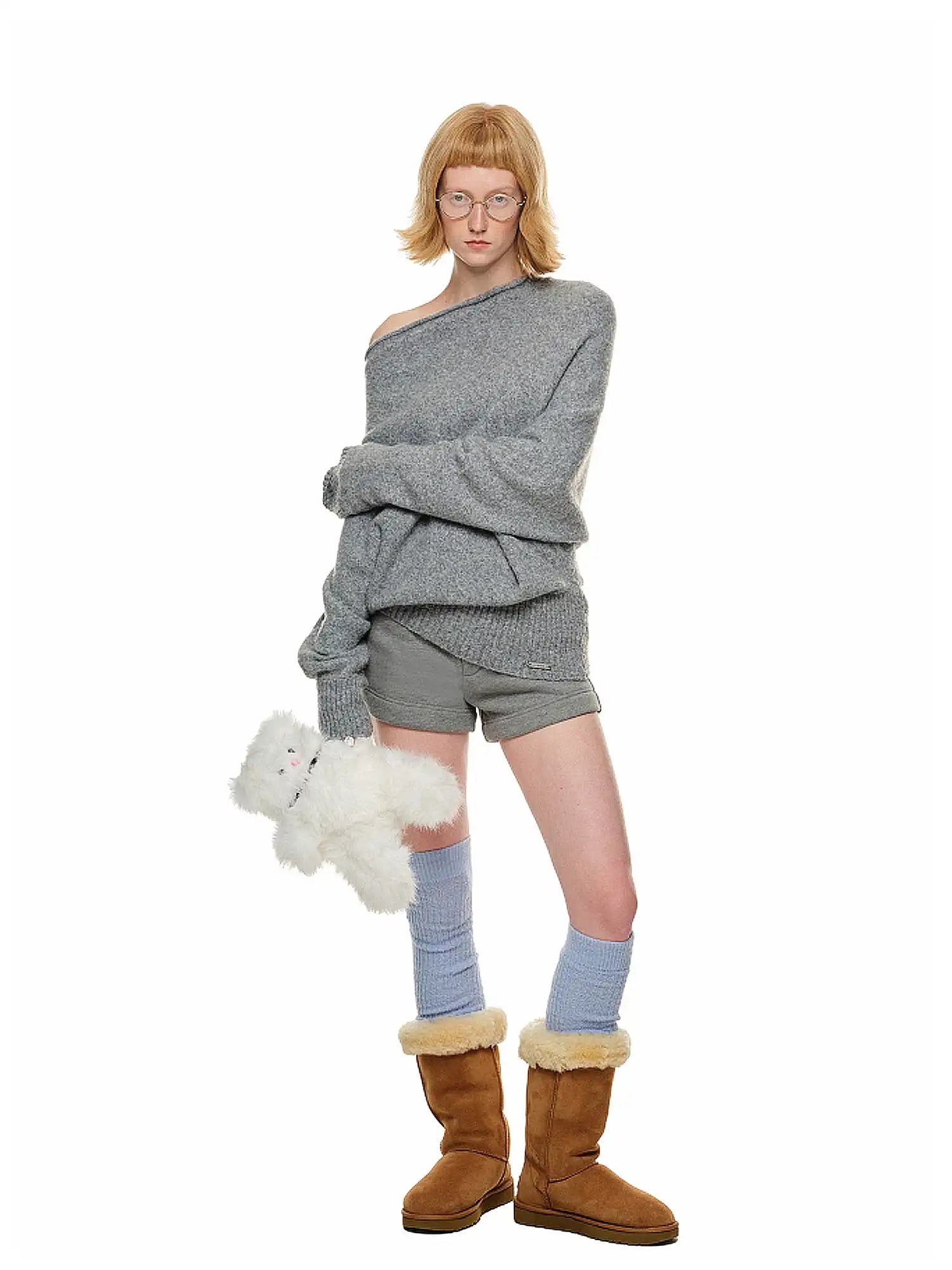 1Jinn Studio Off-Shoulder Slouchy Knit Sweater | Canton Collective