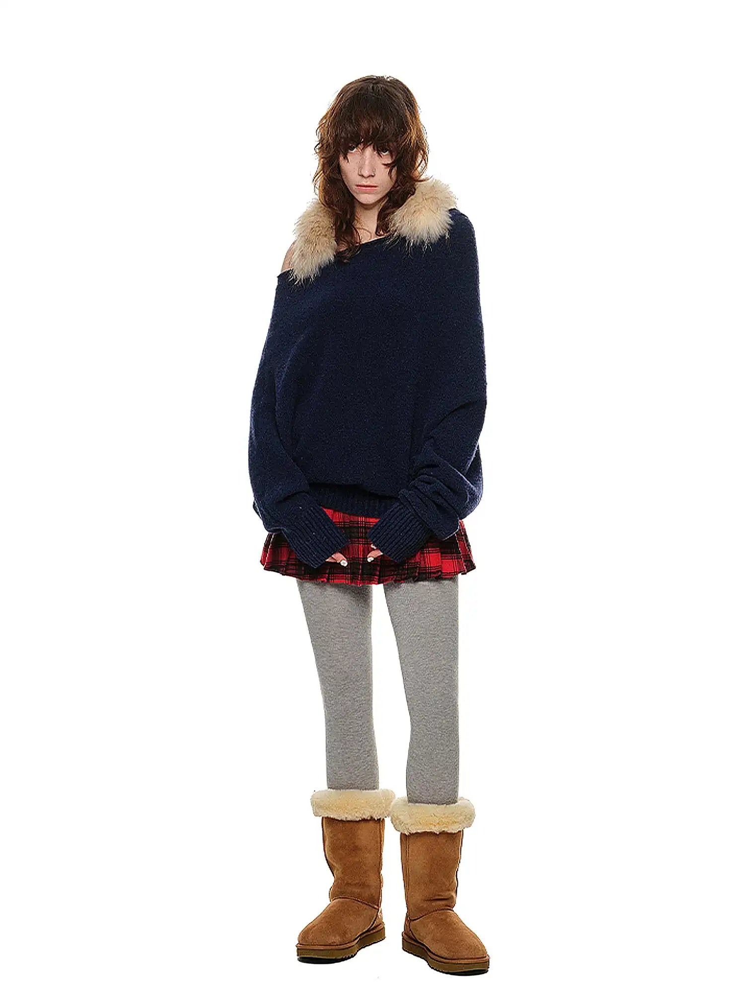 1Jinn Studio Off-Shoulder Slouchy Knit Sweater | Canton Collective