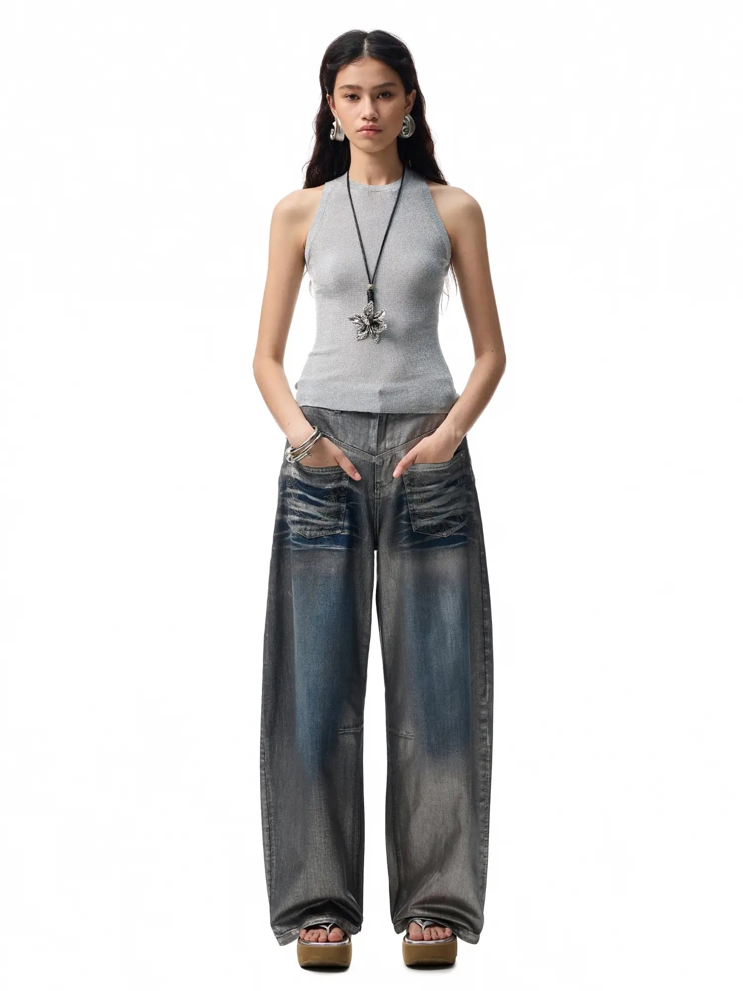 1Jinn Studio Open Back Knit Tank Top | Canton Collective