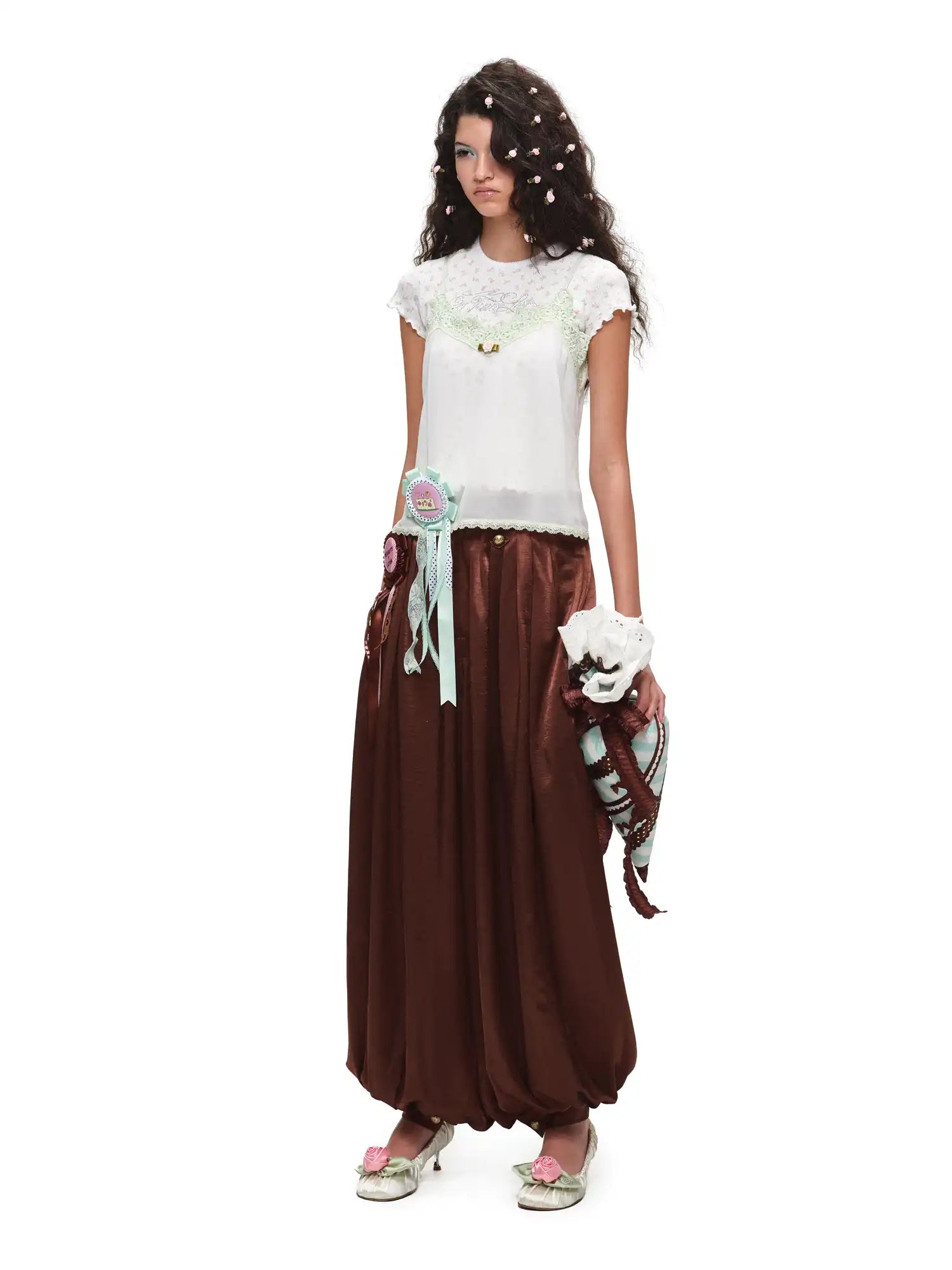 1Jinn Studio Oversized Acetate Satin Balloon Pants | Canton Collective