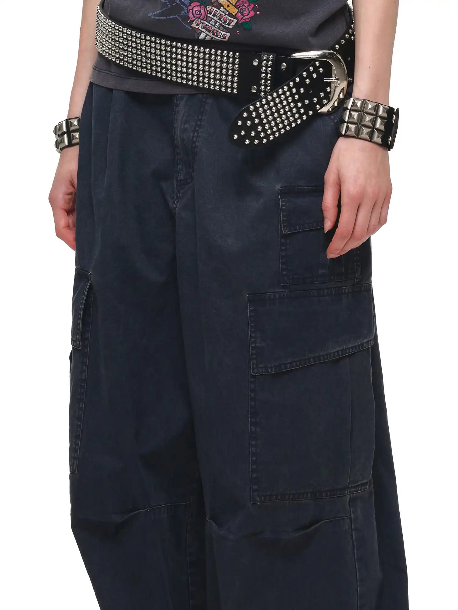 1Jinn Studio Oversized Cotton Baggy Cargo Pants | Canton Collective