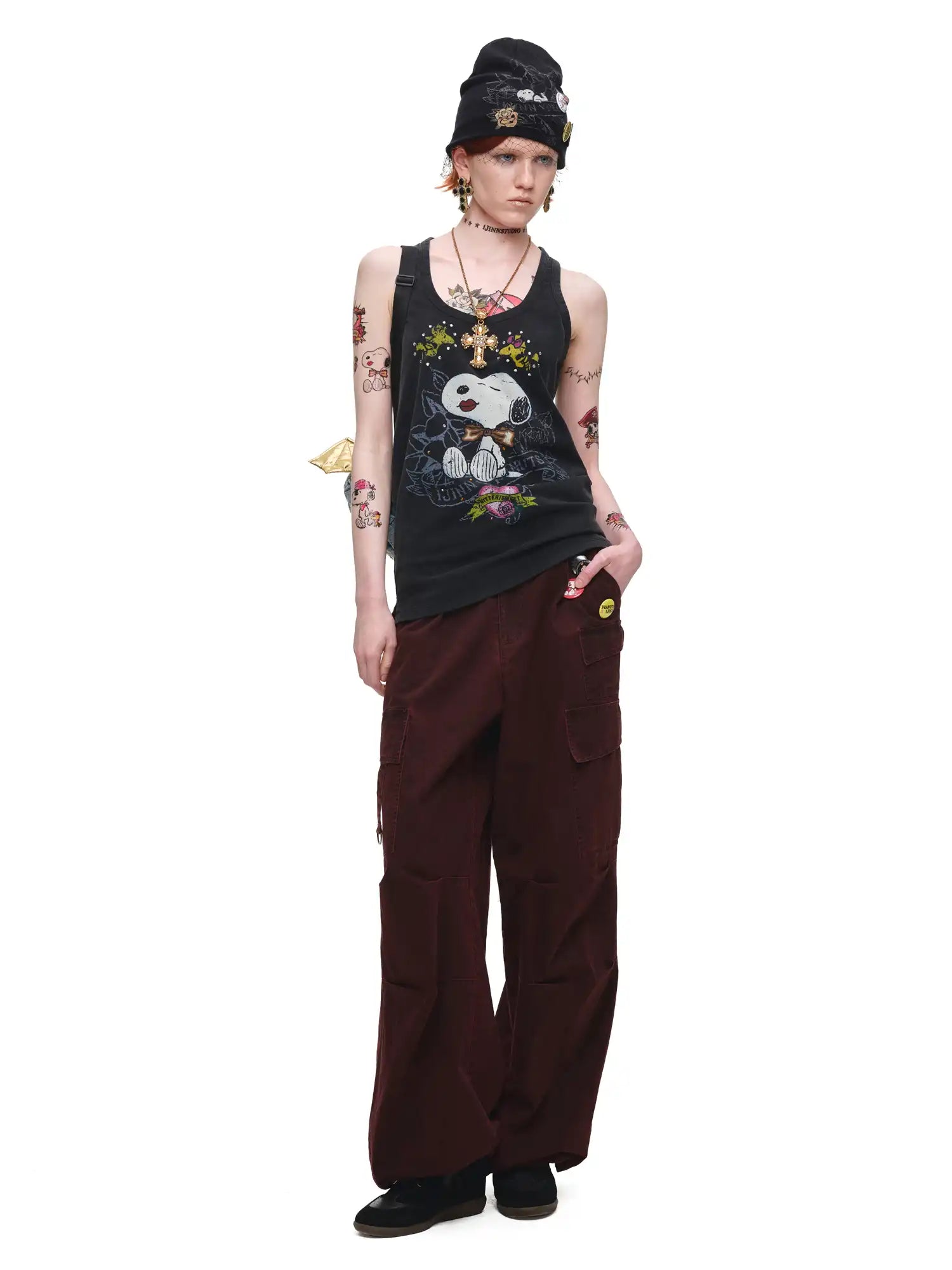1Jinn Studio Oversized Cotton Baggy Cargo Pants | Canton Collective
