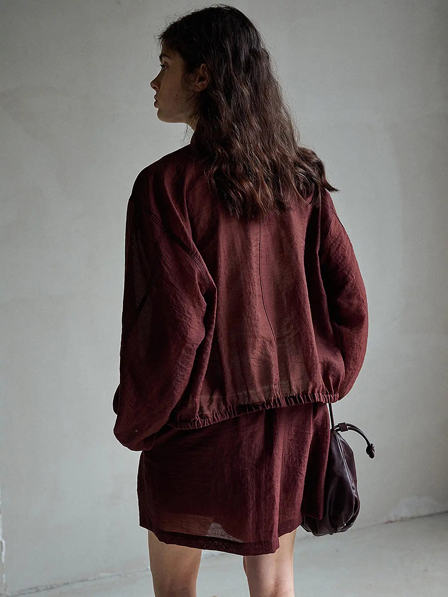 CantonCollective Design Oversized Linen Blend Button Front Shirt | Canton Collective