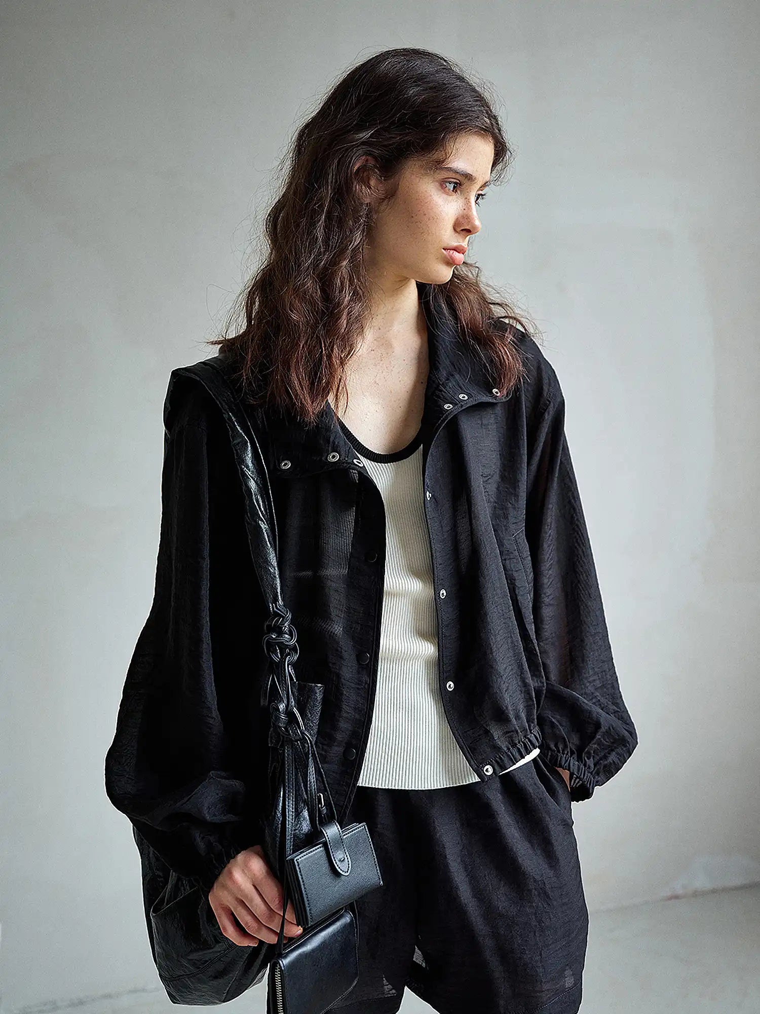 CantonCollective Design Oversized Linen Blend Button Front Shirt | Canton Collective