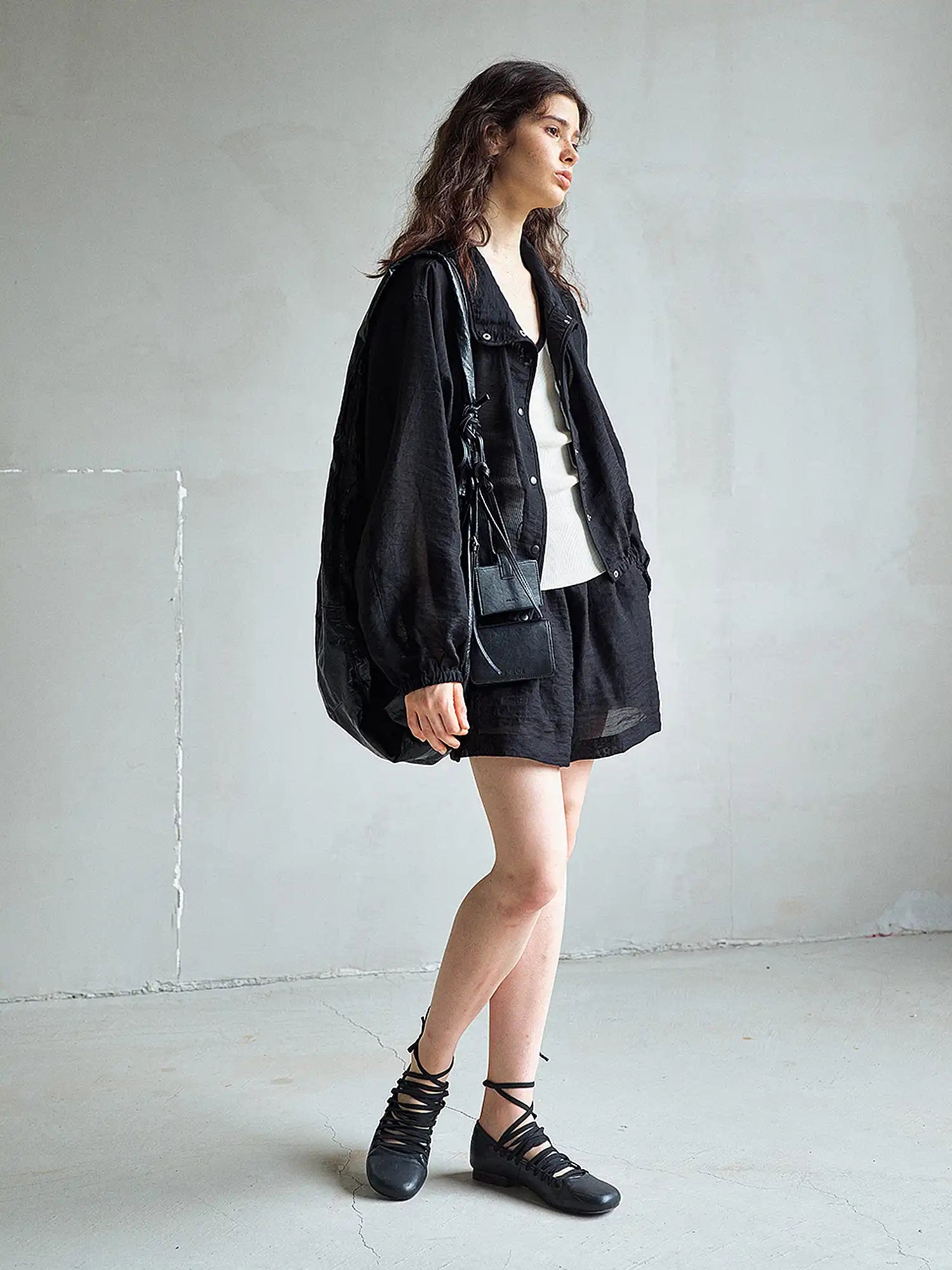 CantonCollective Design Oversized Linen Blend Button Front Shirt | Canton Collective