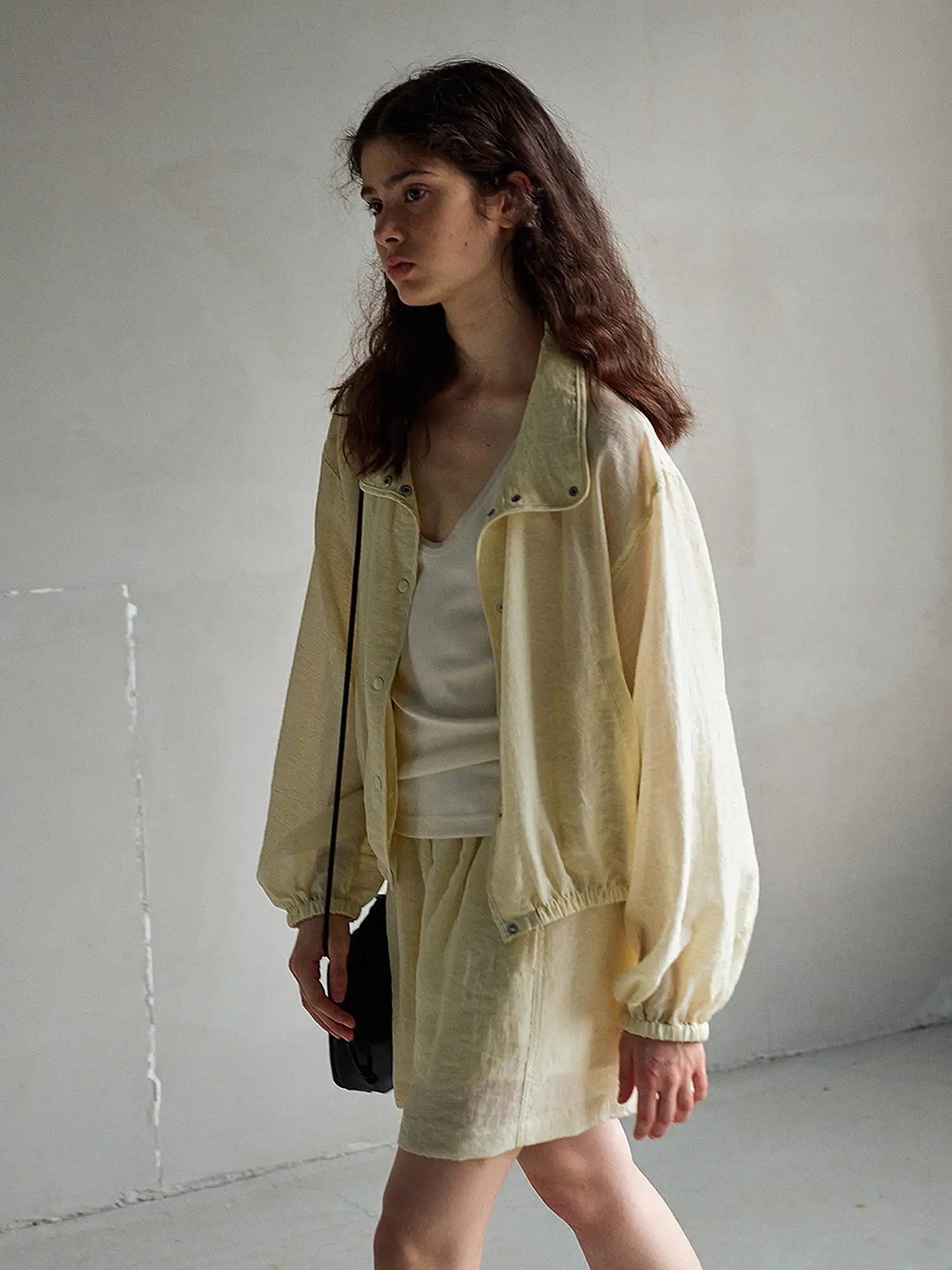 CantonCollective Design Oversized Linen Blend Button Front Shirt | Canton Collective
