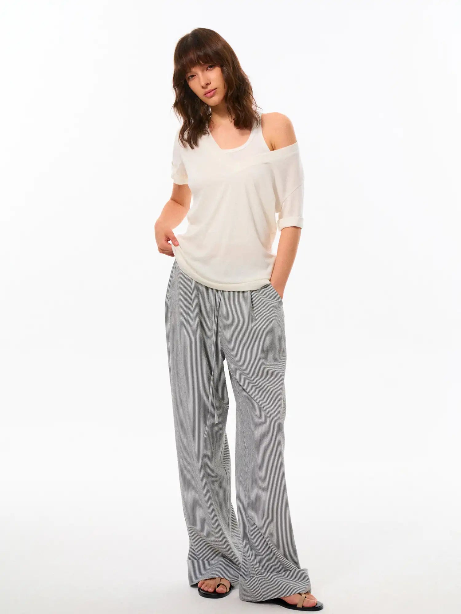 FirstFloor Oversized V-neck Merino Top | Canton Collective