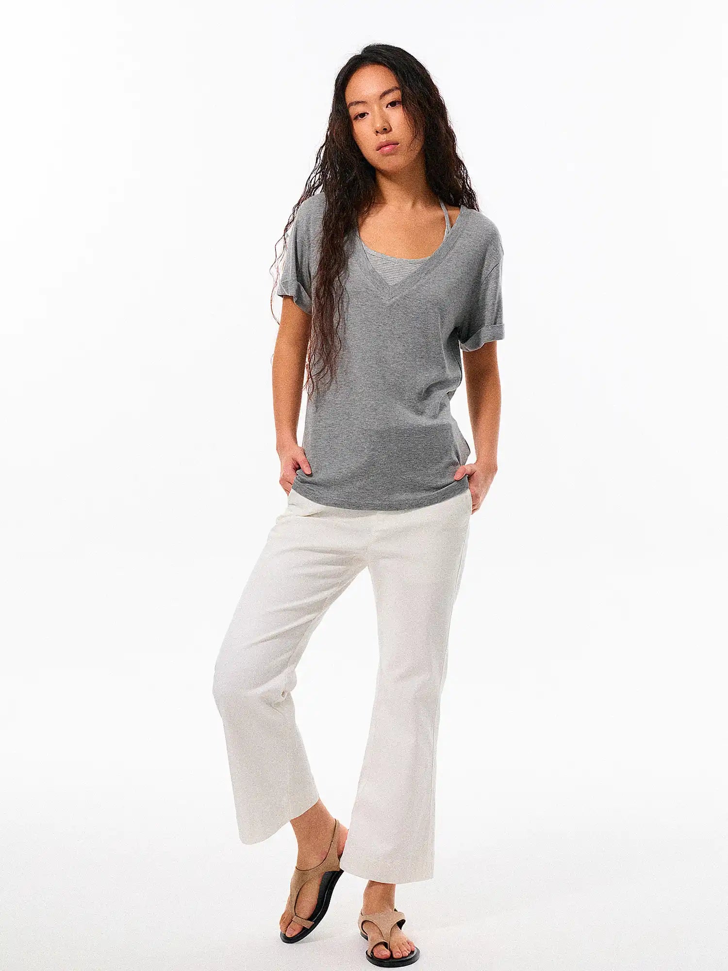 FirstFloor Oversized V-neck Merino Top | Canton Collective