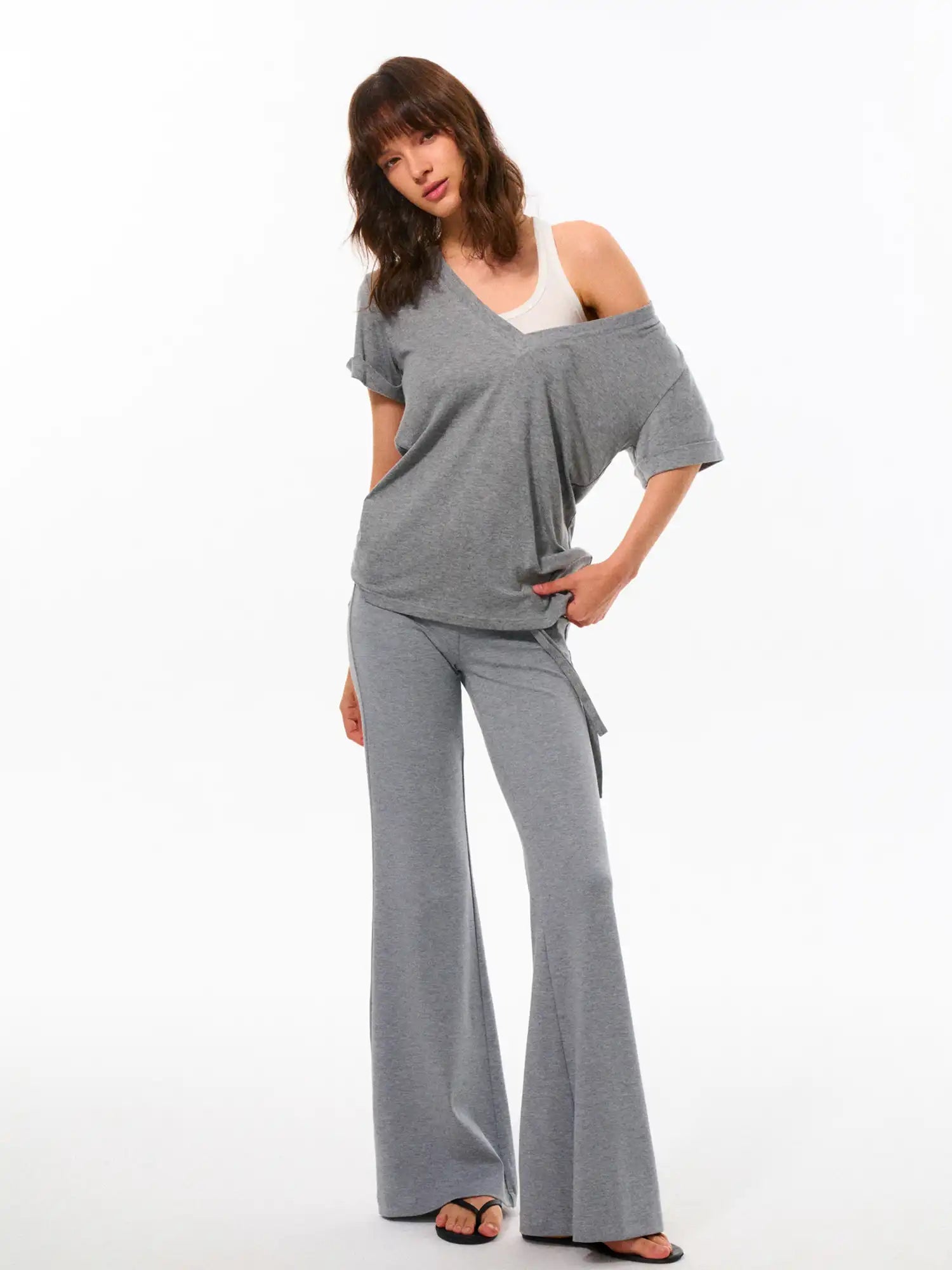 FirstFloor Oversized V-neck Merino Top | Canton Collective