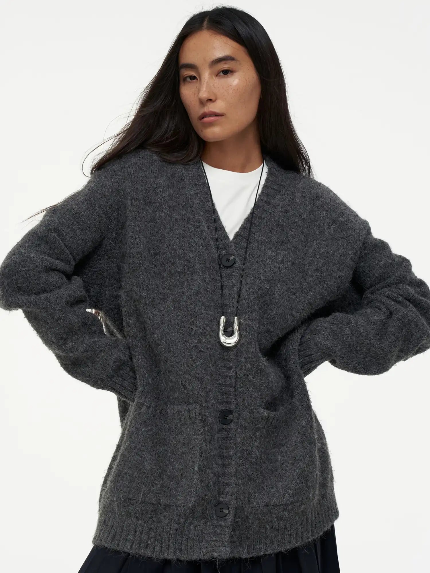 FIRST FLOOR Oversized Wool-Blend Knit Cardigan | Canton Collective