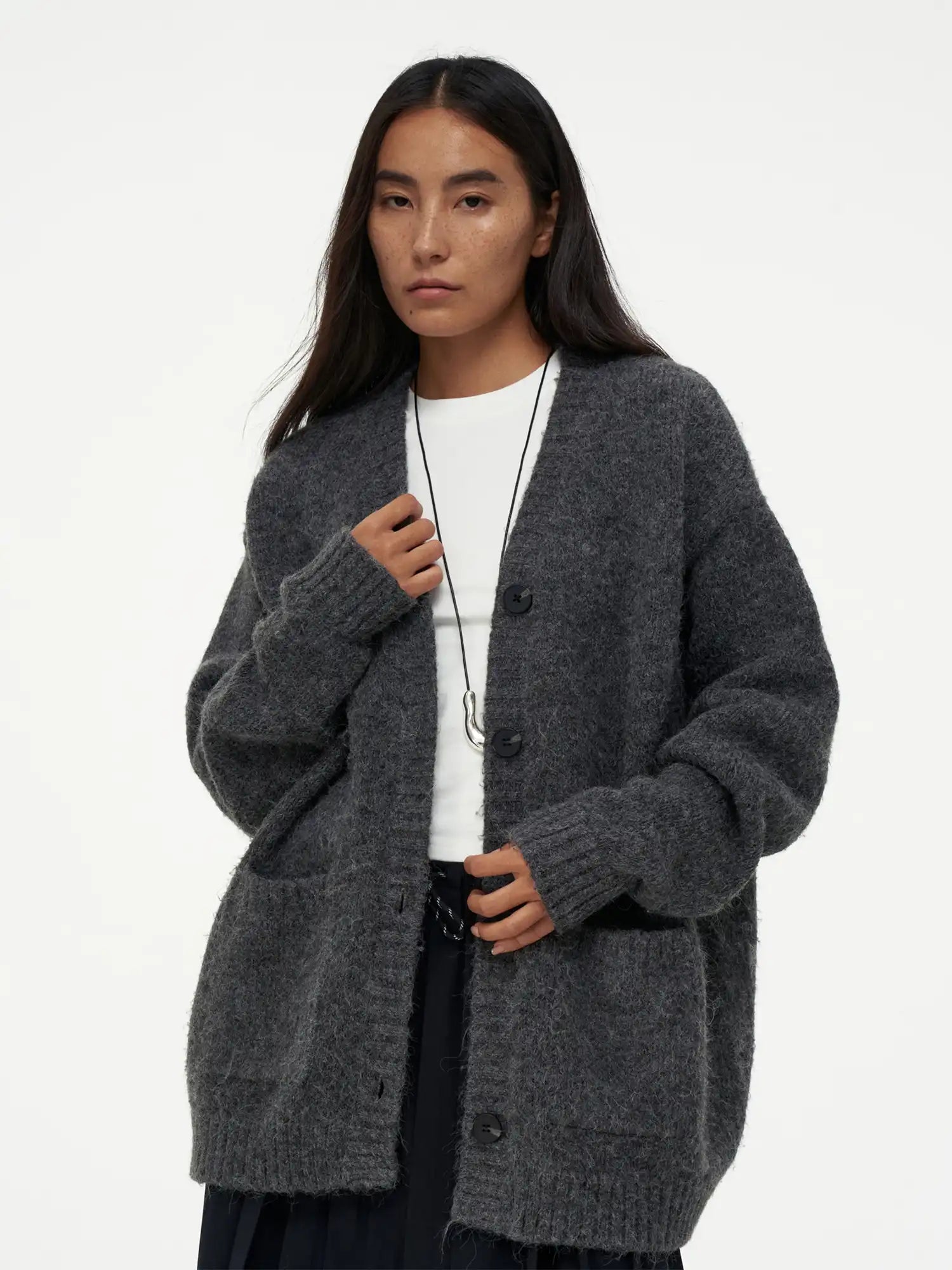 FIRST FLOOR Oversized Wool-Blend Knit Cardigan | Canton Collective
