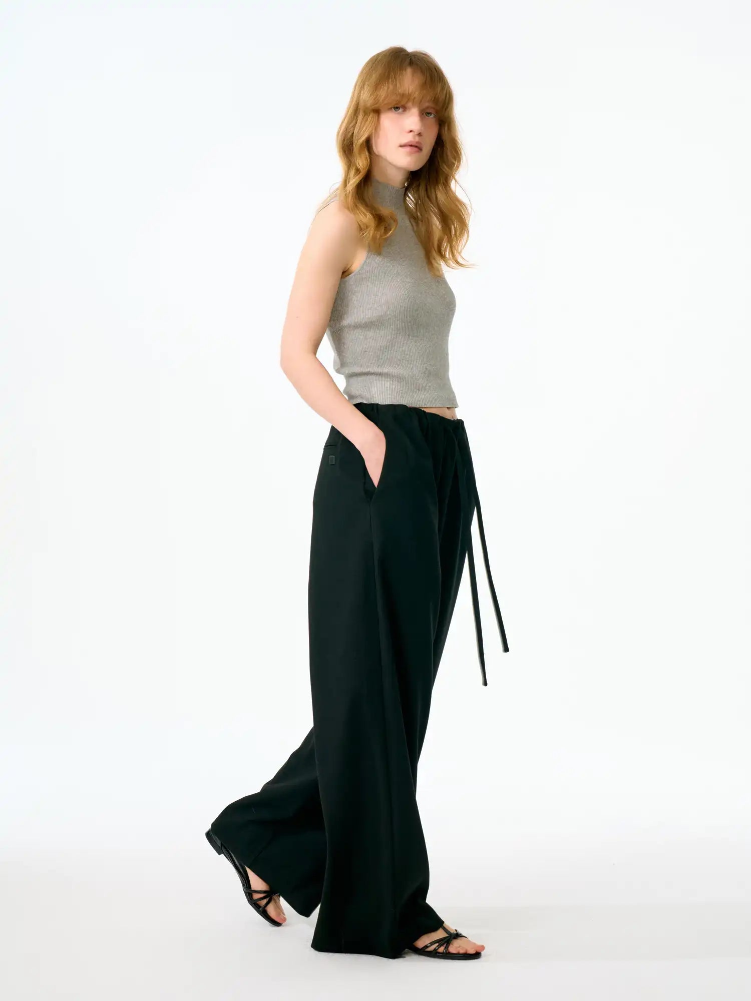 FirstFloor Oversized Wool-Blend Paperbag Pants | Canton Collective