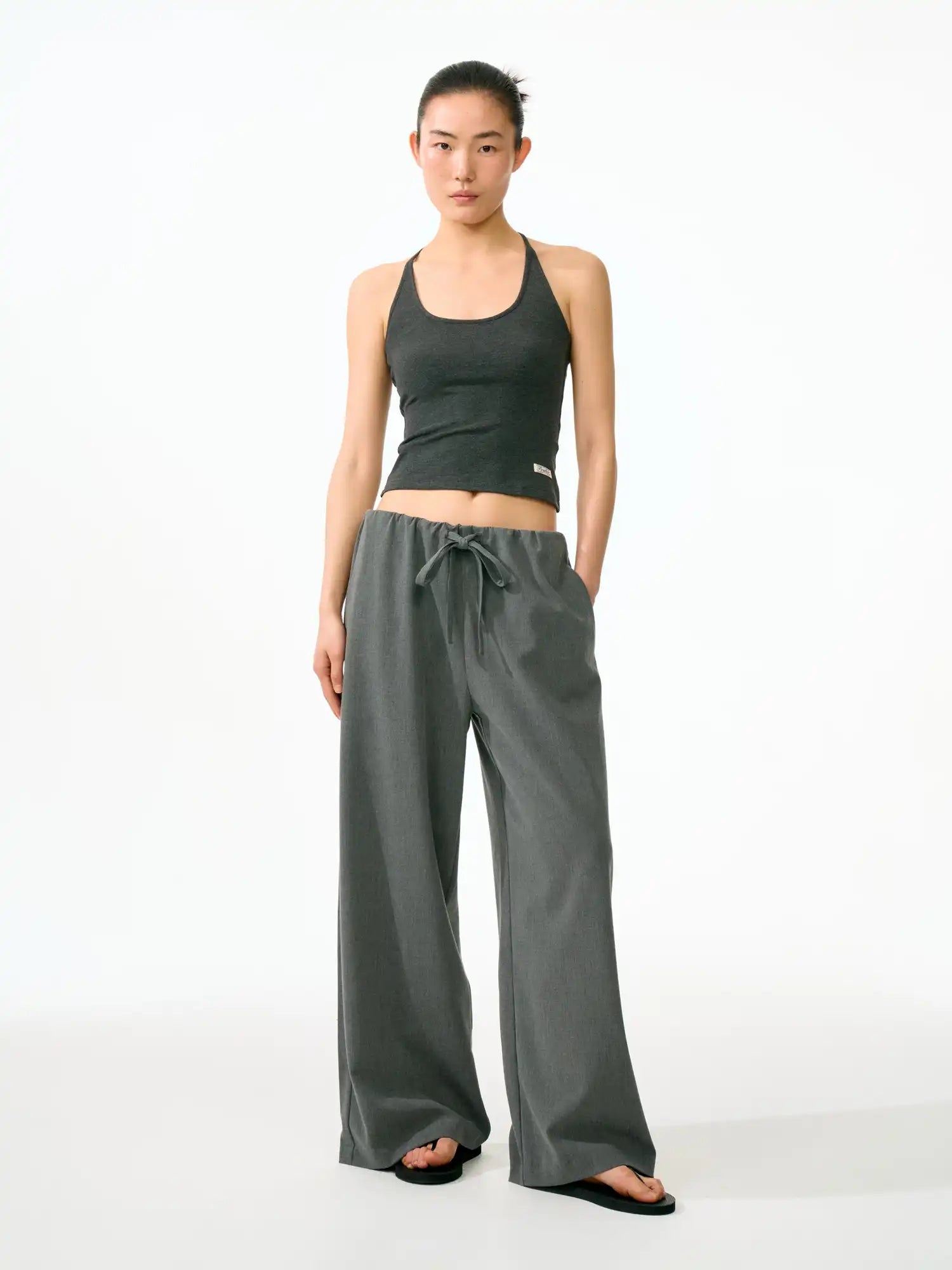 FirstFloor Oversized Wool-Blend Paperbag Pants | Canton Collective