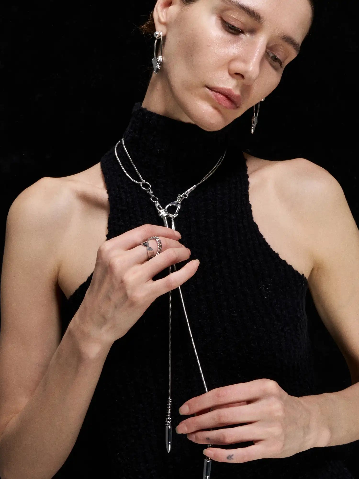 1Jinn M2M Paperclip Fishbone Pull-Out Necklace | Canton Collective