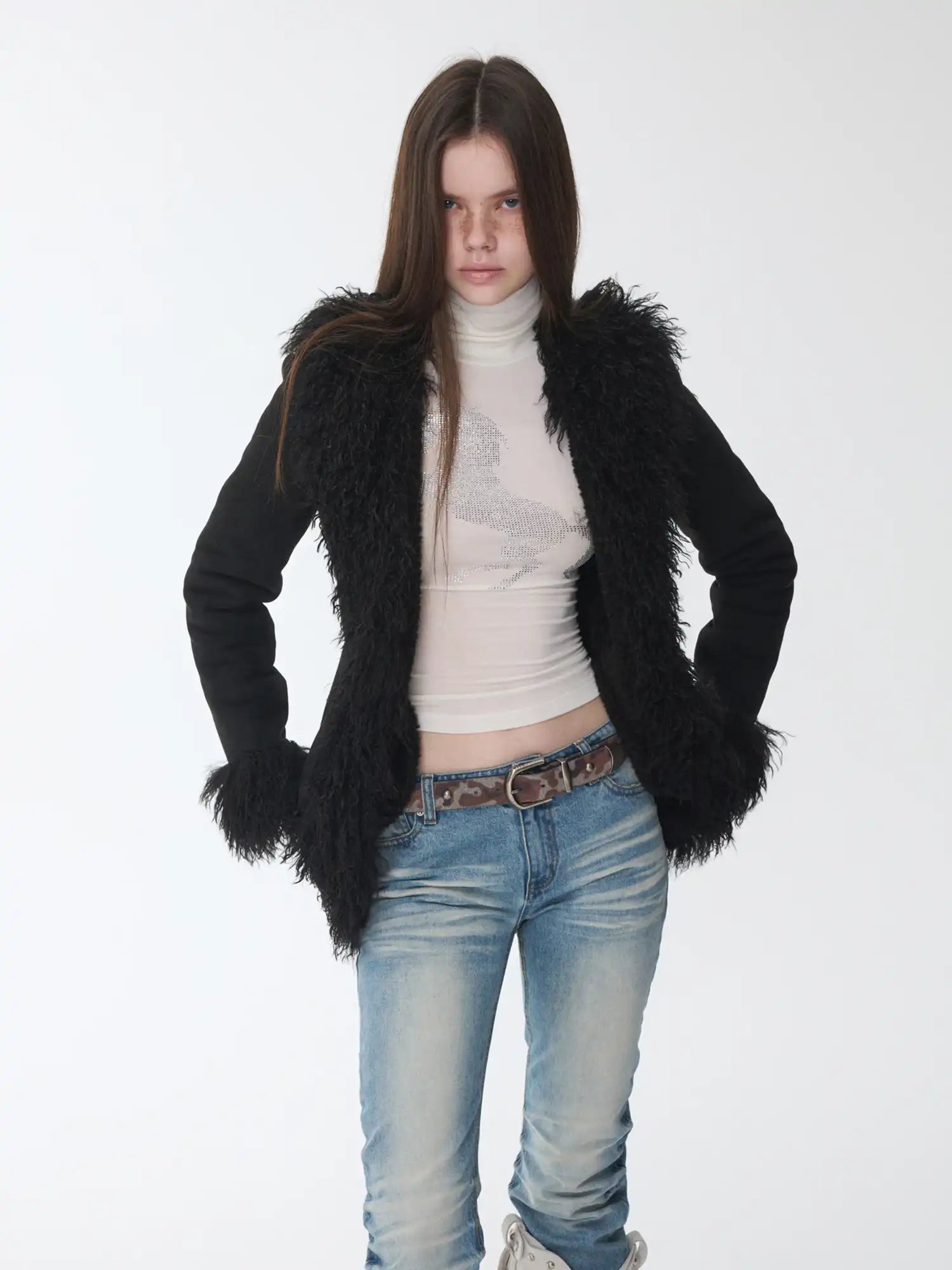 1Jinn Studio Patchwork Suede Coat | Canton Collective