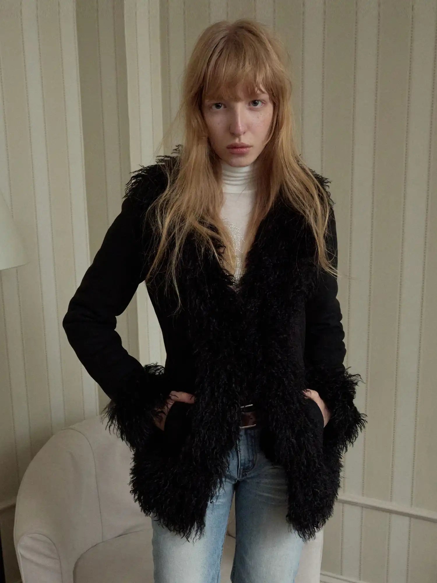 1Jinn Studio Patchwork Suede Coat | Canton Collective