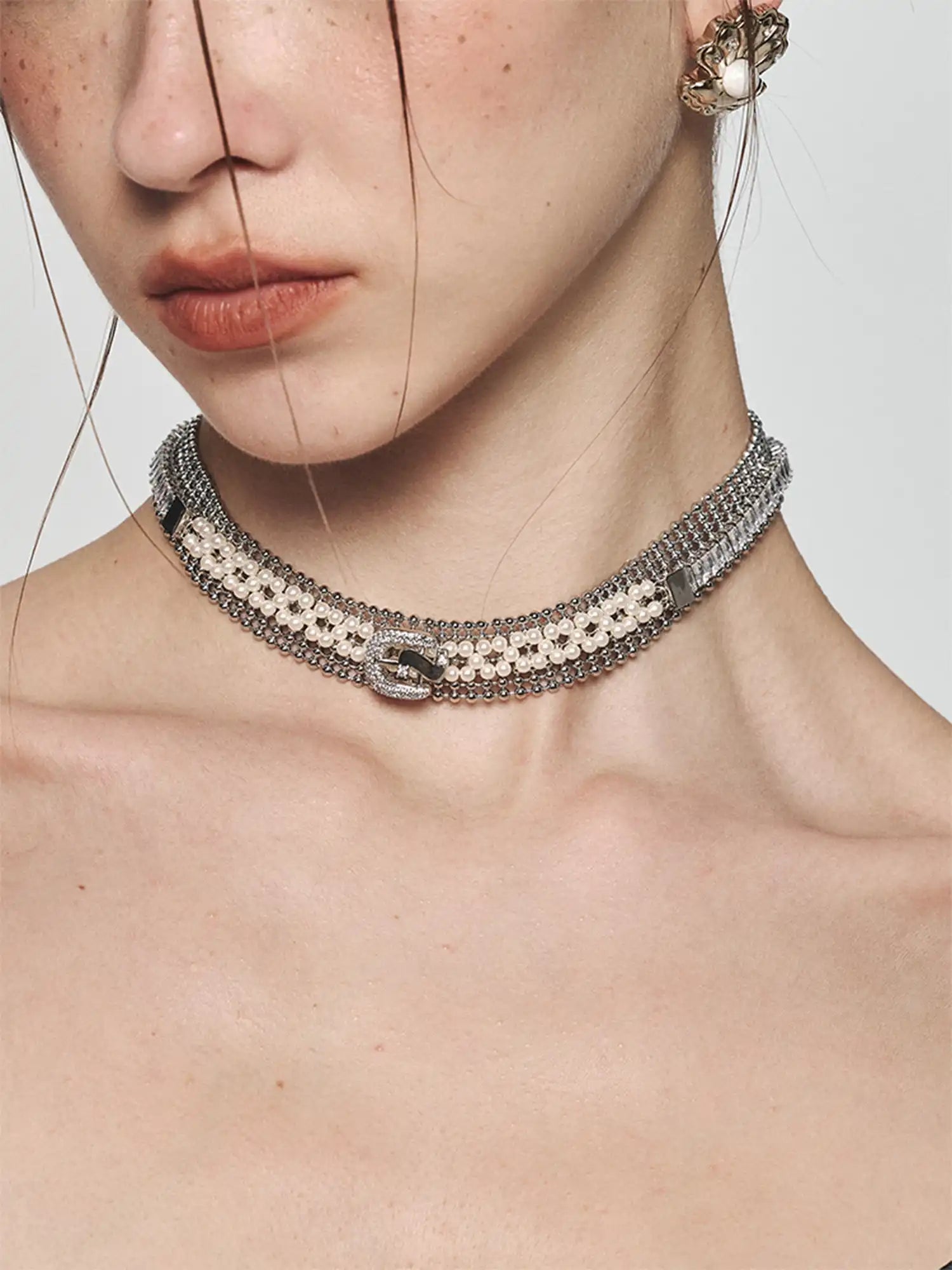 1Jinn Studio Pearl Buckle Choker | Canton Collective