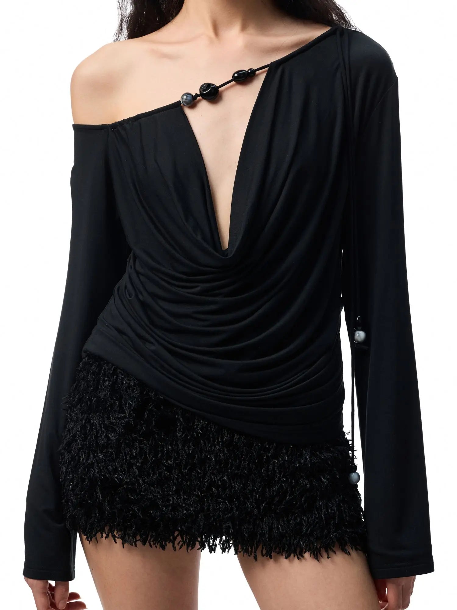 1Jinn Studio Pearl Drop Drape Top | Canton Collective