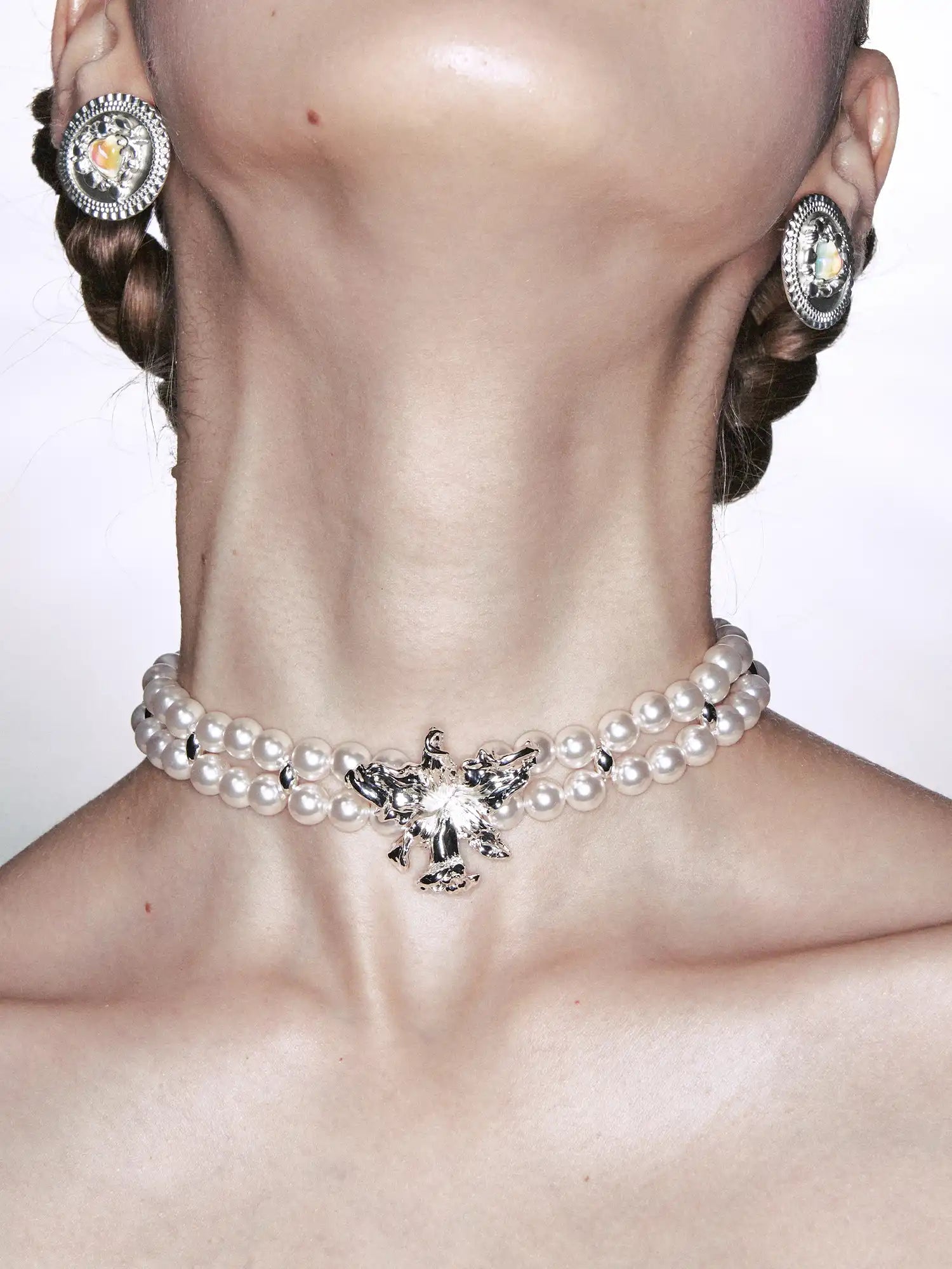 1Jinn M2M Pearl Flower Choker | Canton Collective