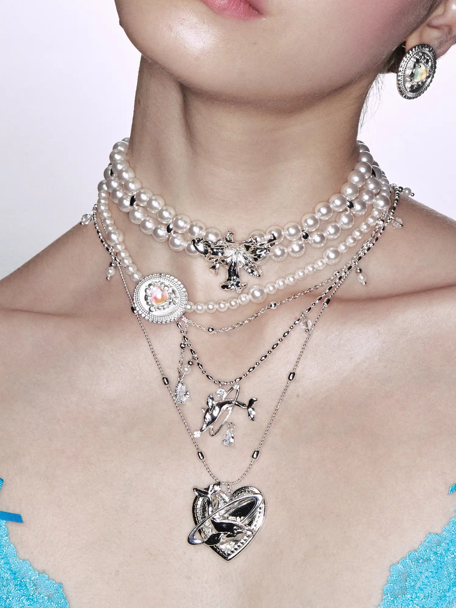 1Jinn M2M Pearl Flower Choker | Canton Collective