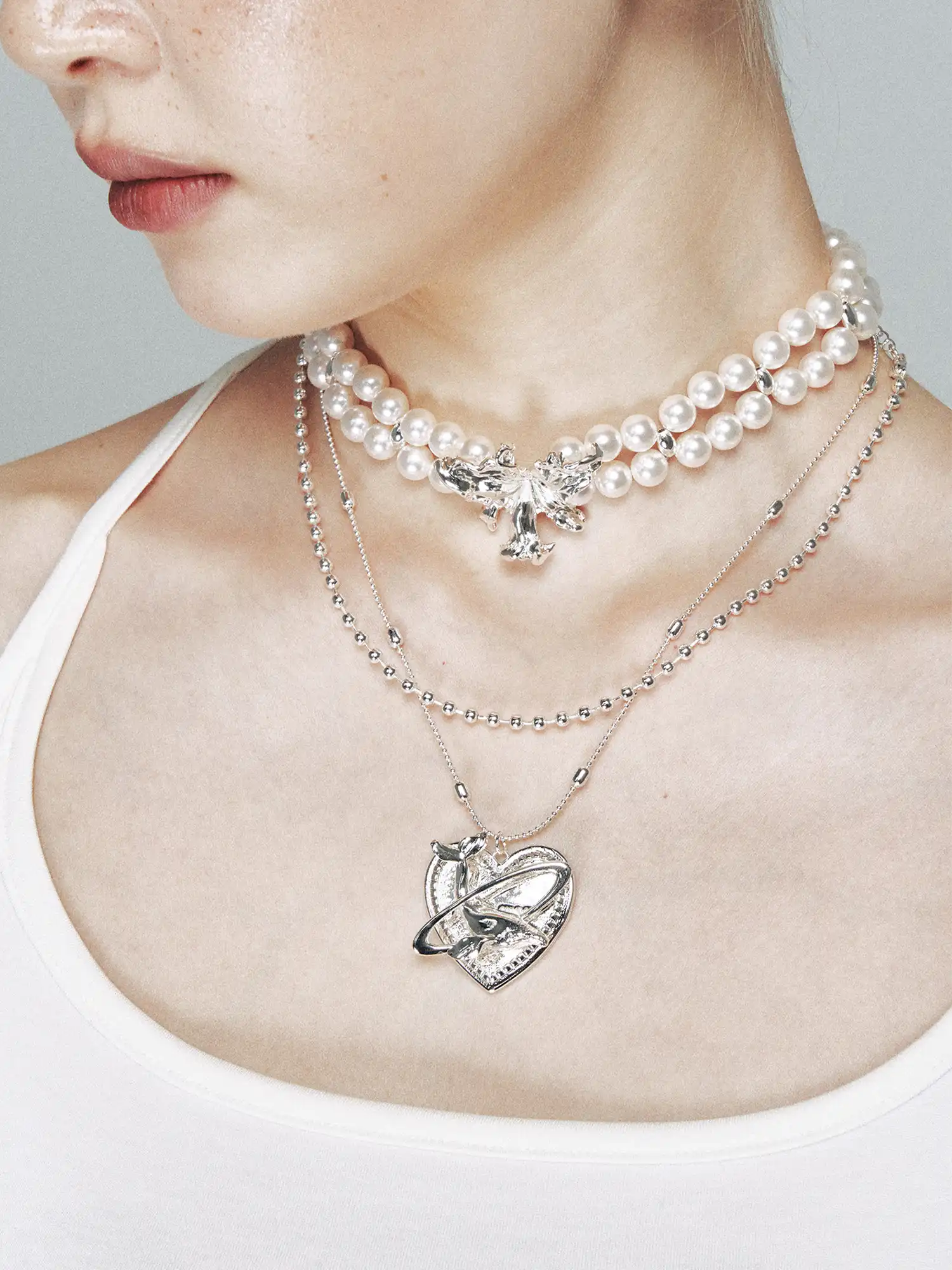 1Jinn M2M Pearl Flower Choker | Canton Collective