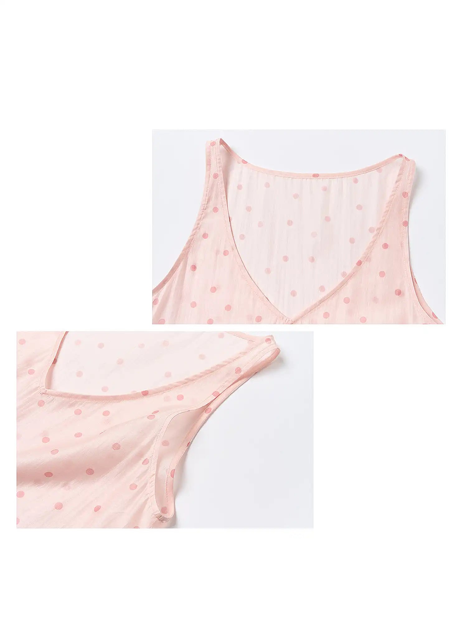 Outtheblue Pink Polka Dot Balletcore Tiered Cami Top | Canton Collective
