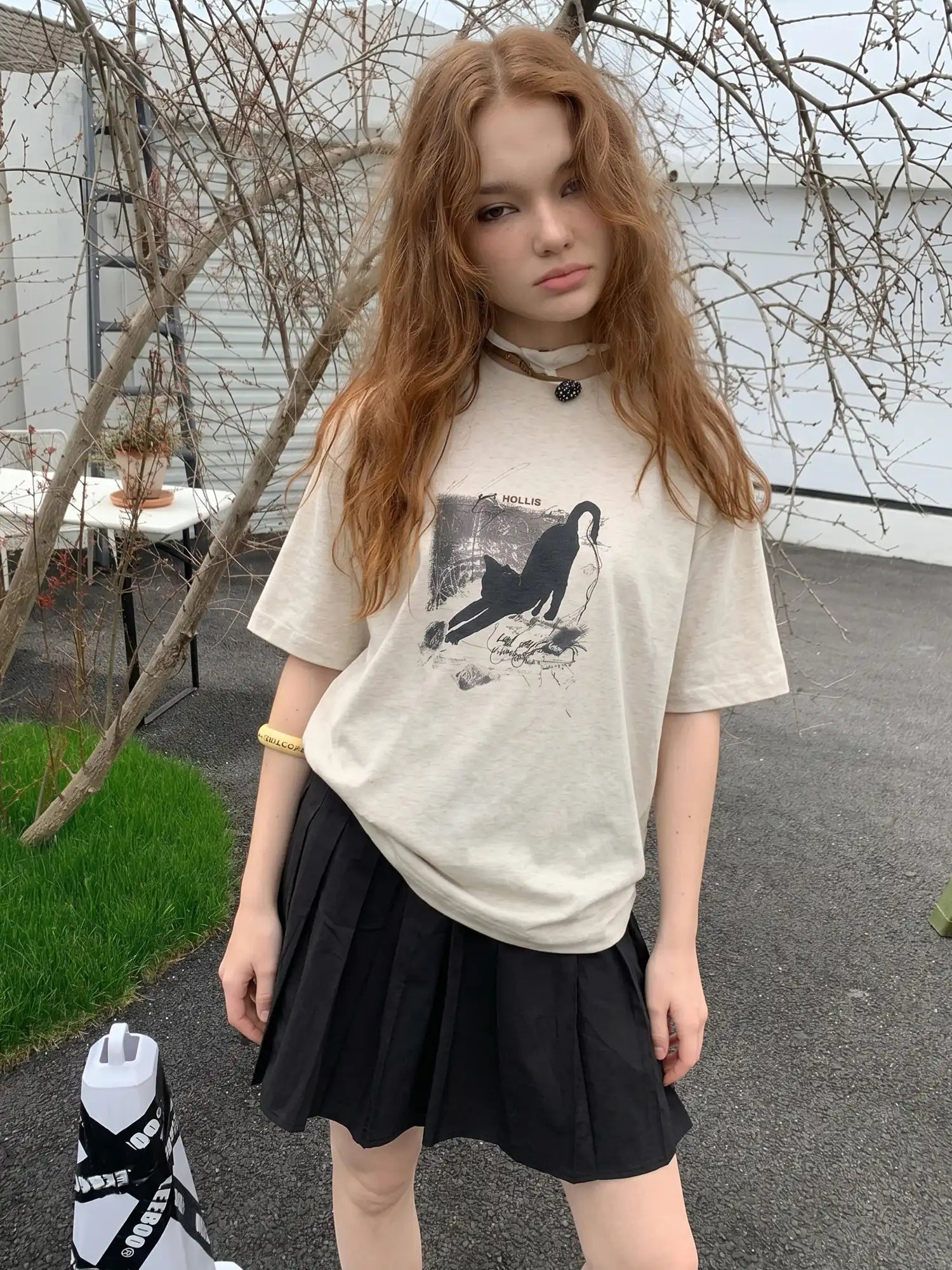 CantonCollective Design Pintuck Cotton High-Waist Midi Skirt | Canton Collective