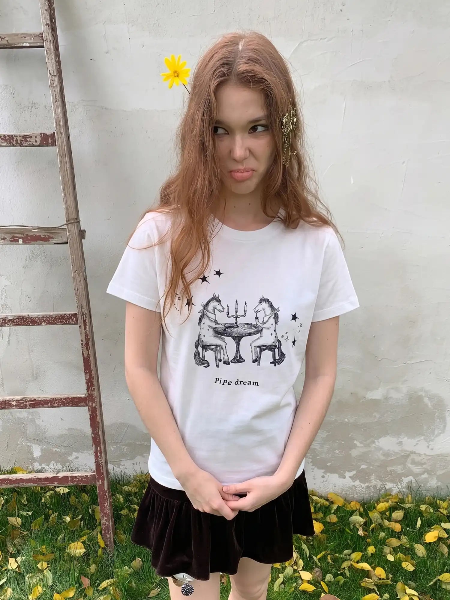 CantonCollective Design Pipe Dream Graphic Tee with Celestial Print | Canton Collective