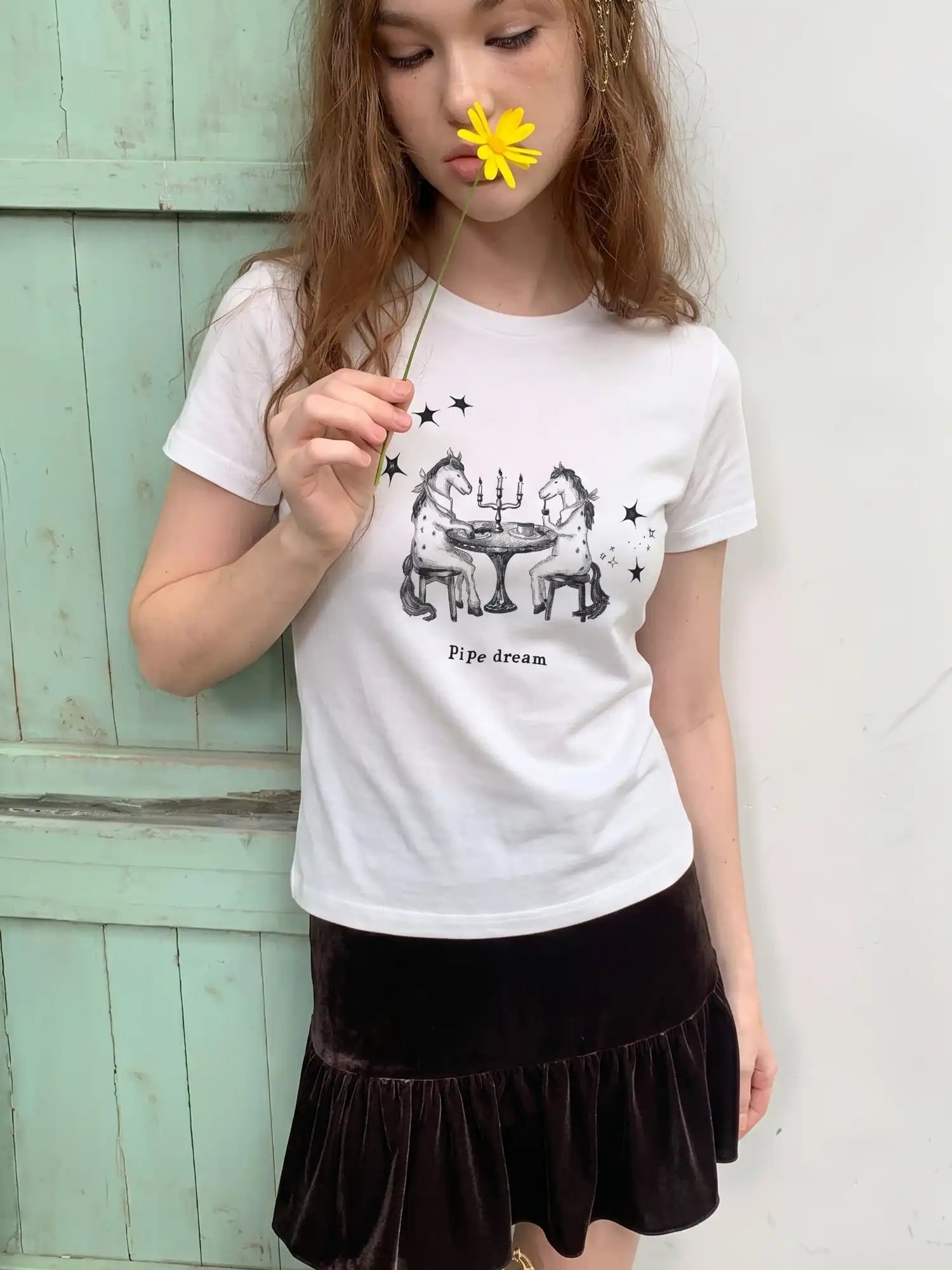 CantonCollective Design Pipe Dream Graphic Tee with Celestial Print | Canton Collective