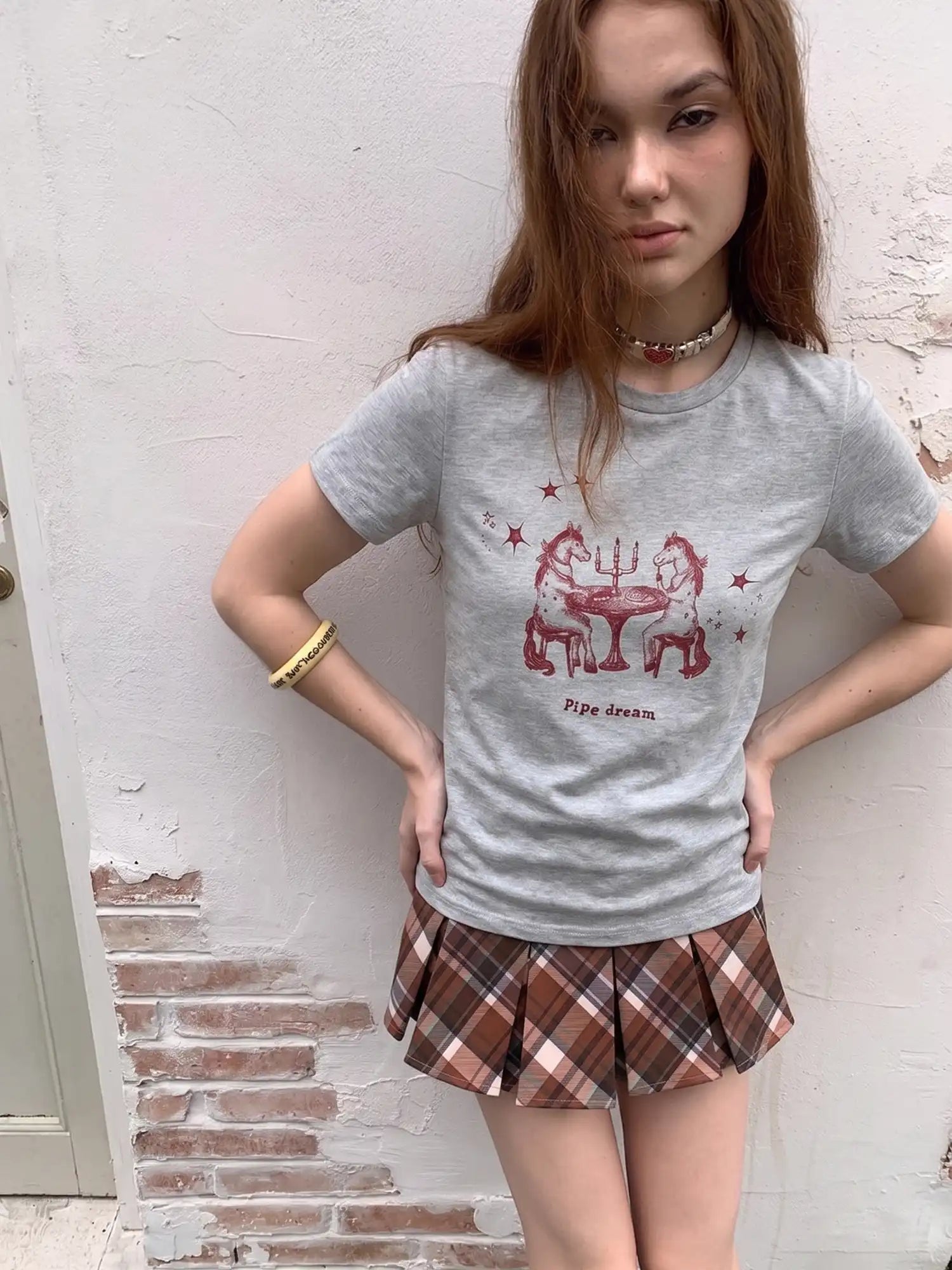 Pipe Dream Graphic Tee with Celestial Print