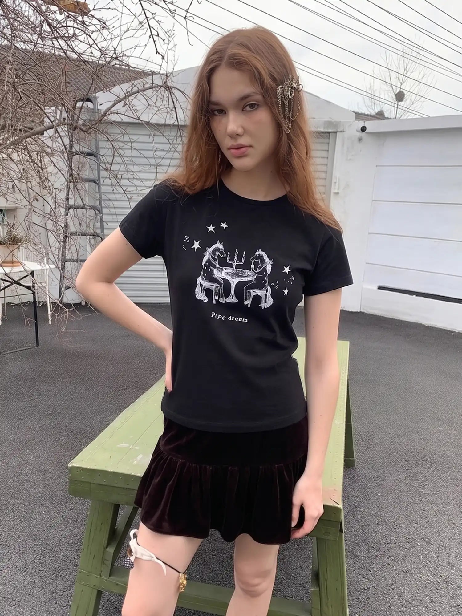 CantonCollective Design Pipe Dream Graphic Tee with Celestial Print | Canton Collective