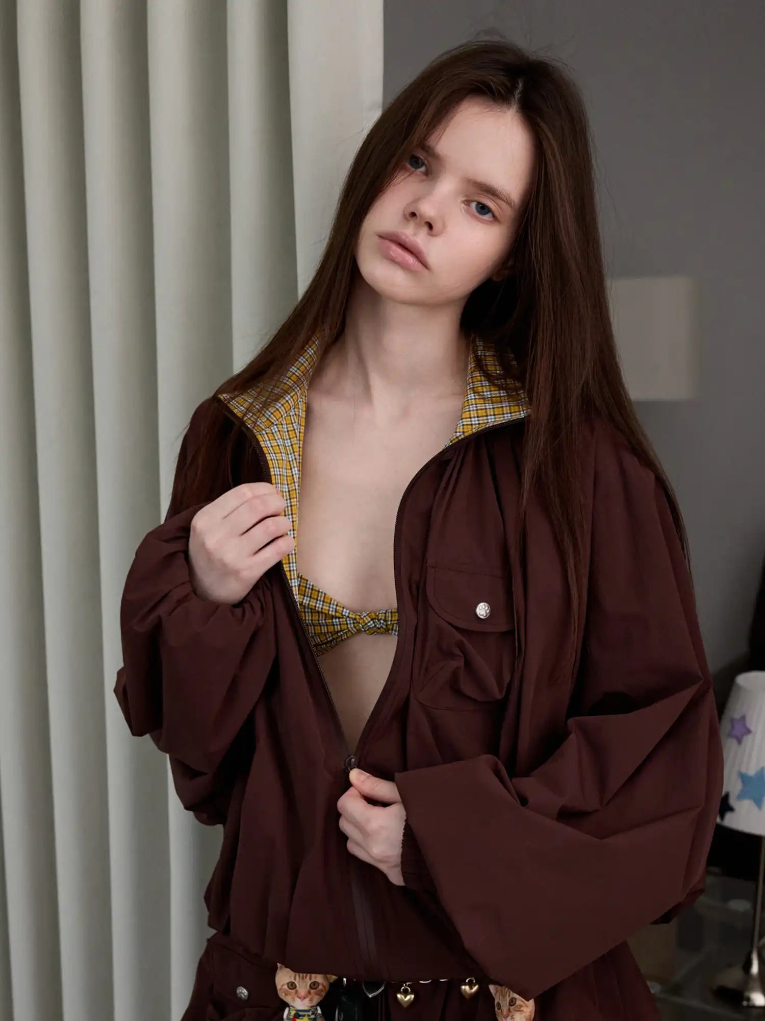 1Jinn Studio Plaid Panel Jacket | Canton Collective