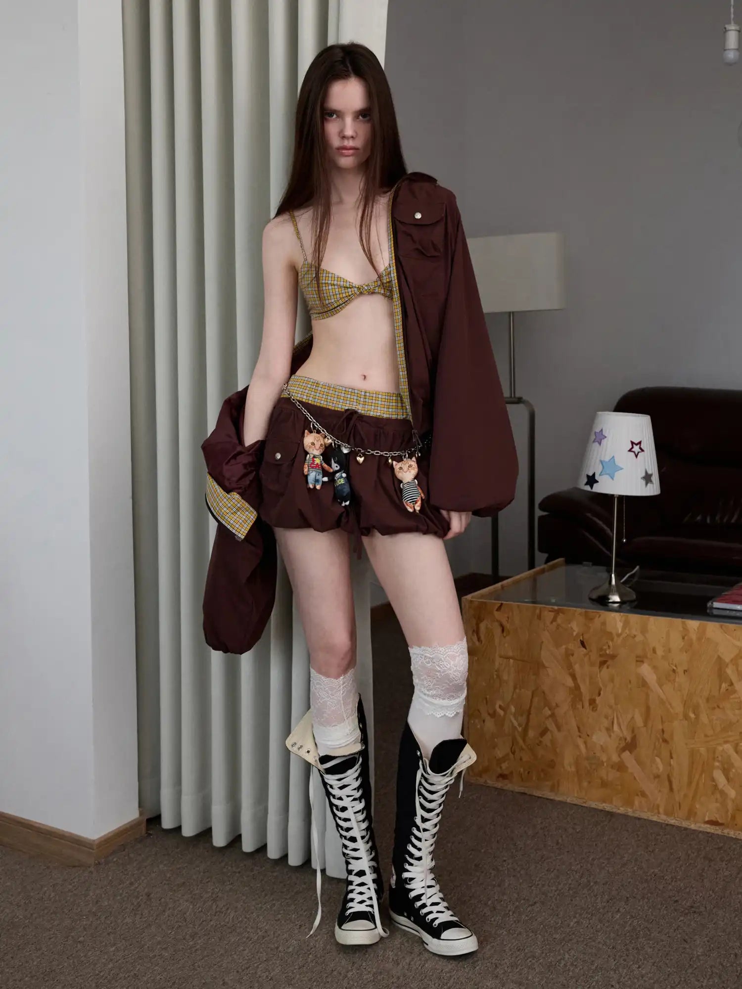 1Jinn Studio Plaid Panel Jacket | Canton Collective