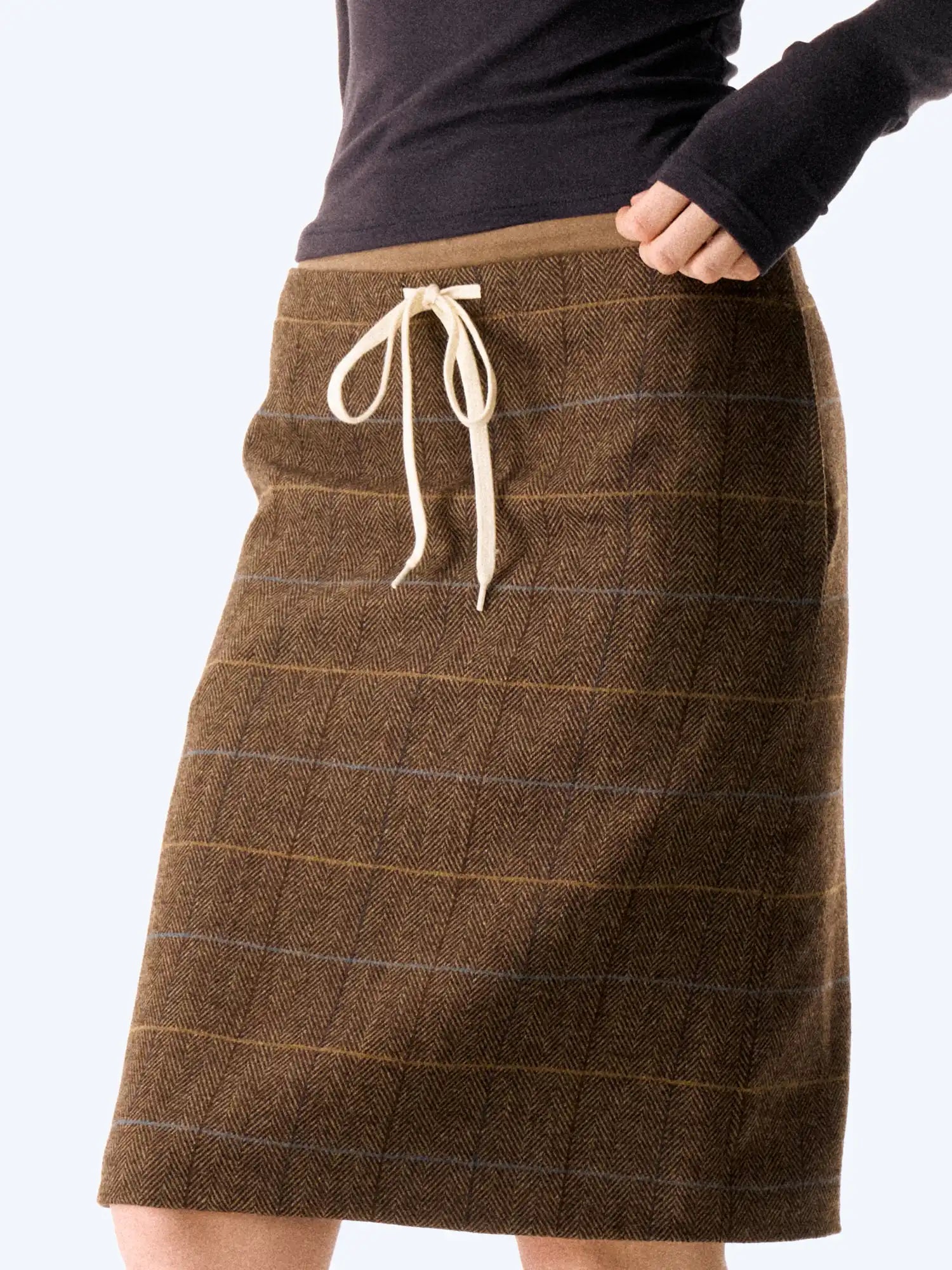 FirstFloor Plaid Slit Skirt | Canton Collective