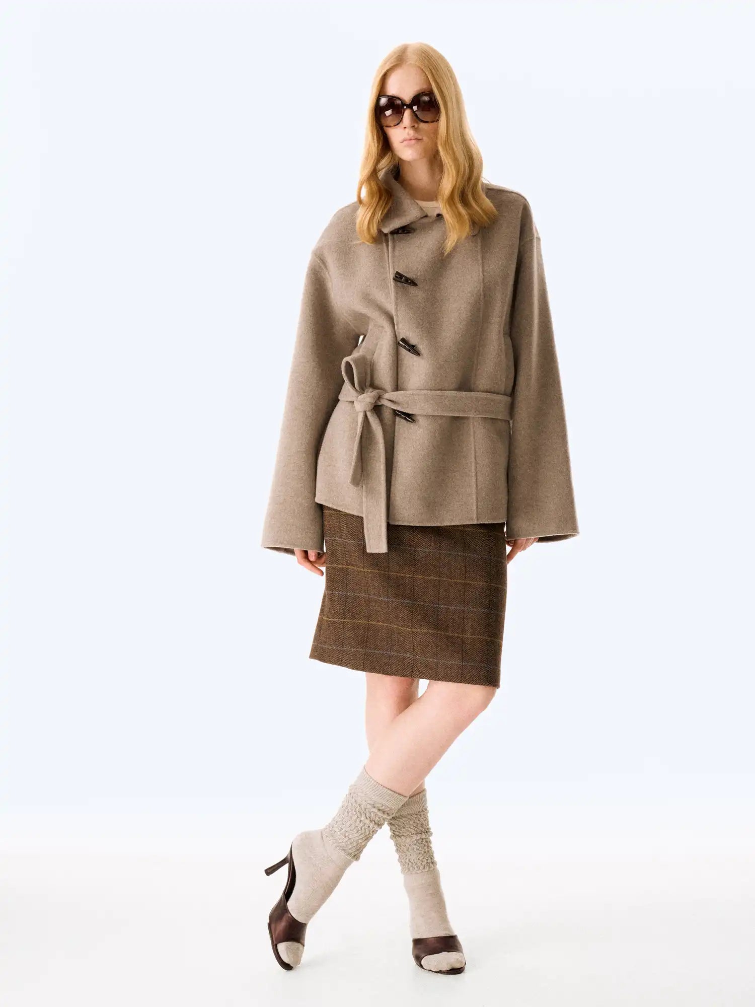 FirstFloor Plaid Slit Skirt | Canton Collective