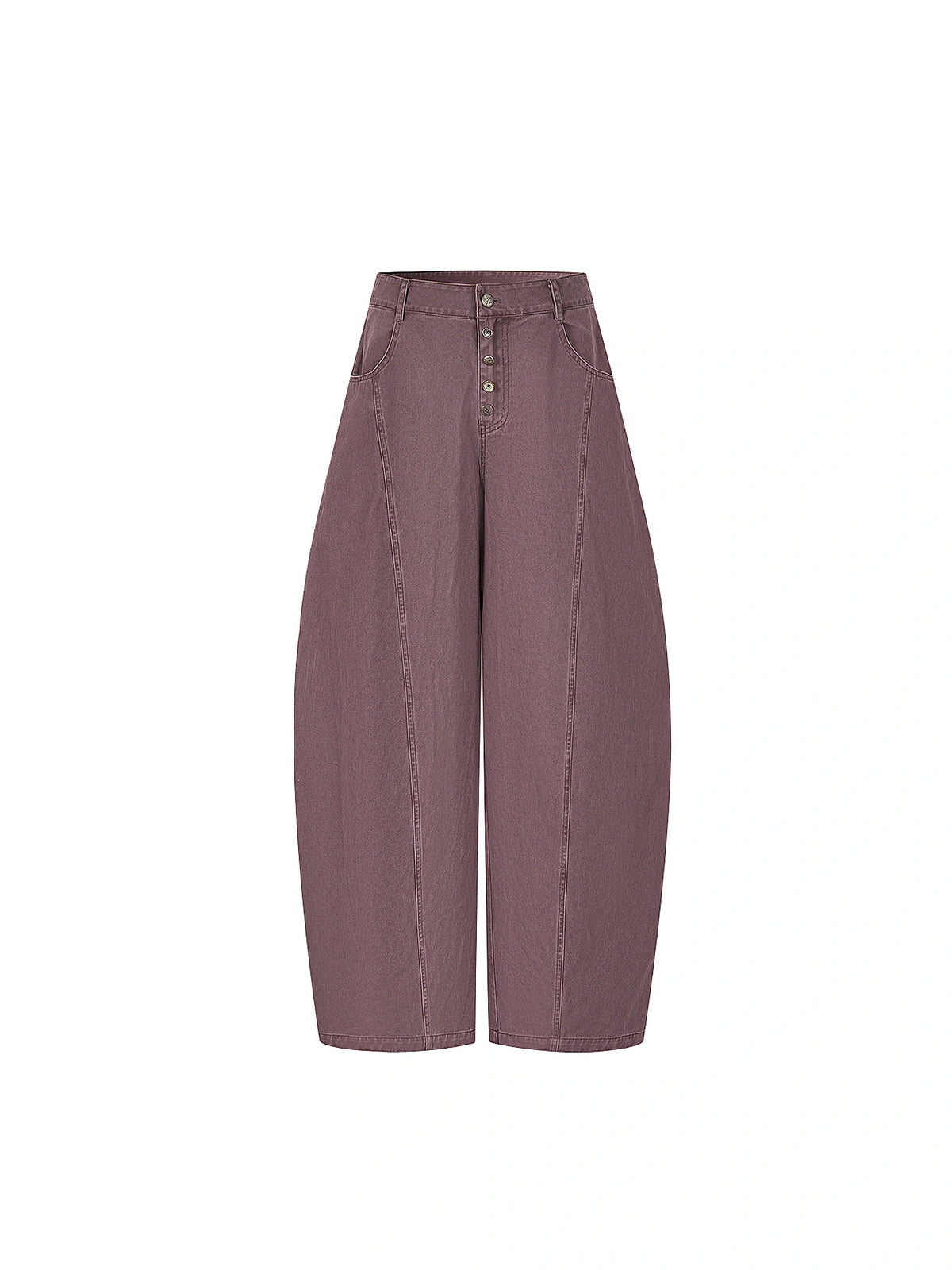 Outtheblue Plum Barrel-Leg Denim Trouser | Canton Collective