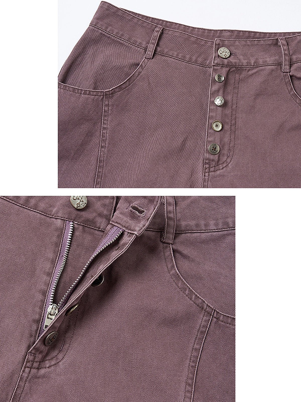 Outtheblue Plum Barrel-Leg Denim Trouser | Canton Collective