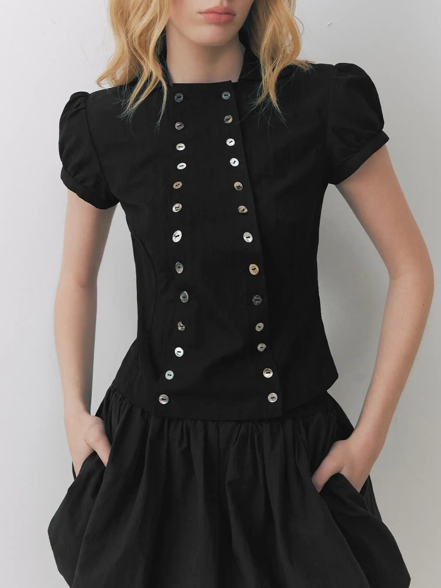 Deleteex Poet Ruffle Puff Sleeve Shirt | Canton Collective