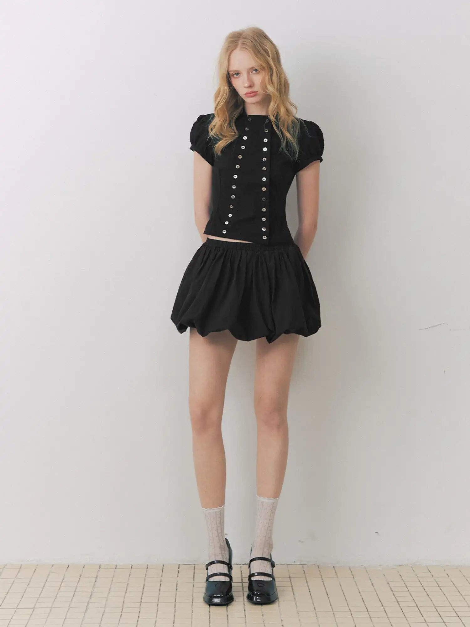 Deleteex Poet Ruffle Puff Sleeve Shirt | Canton Collective