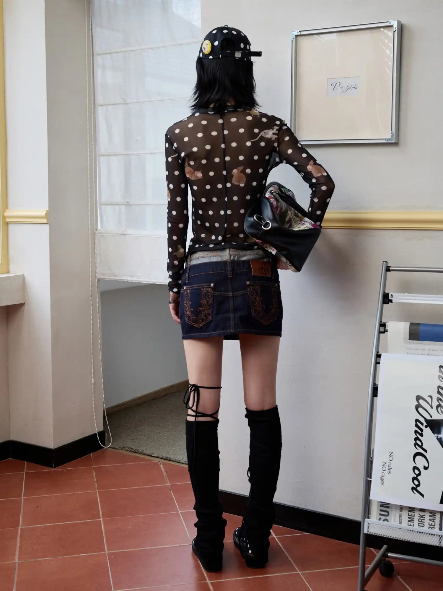 1Jinn Studio Polka Dot Animal Print Skin Top | Canton Collective