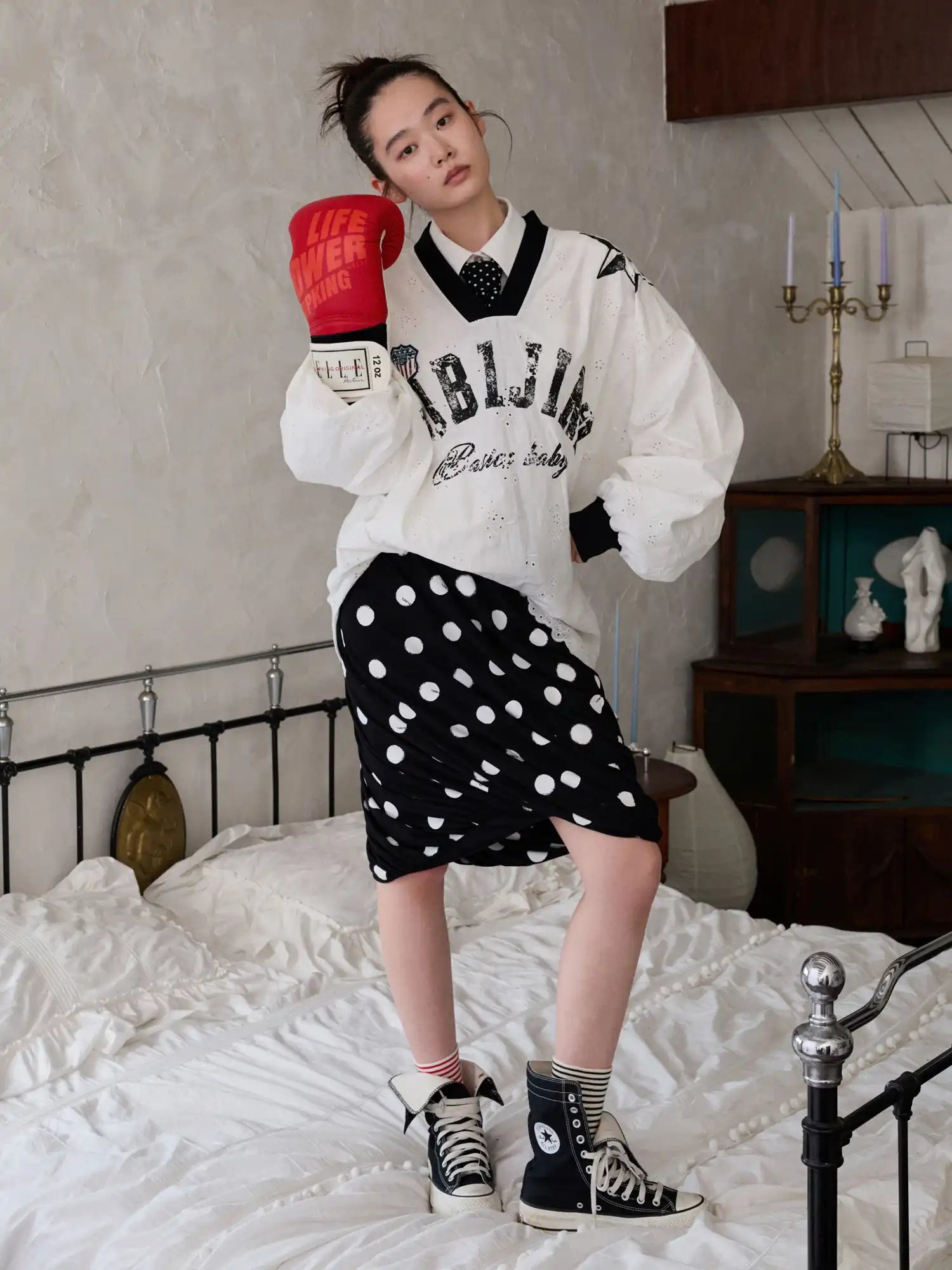 1Jinn Studio Polka Dot Bubble Skirt | Canton Collective