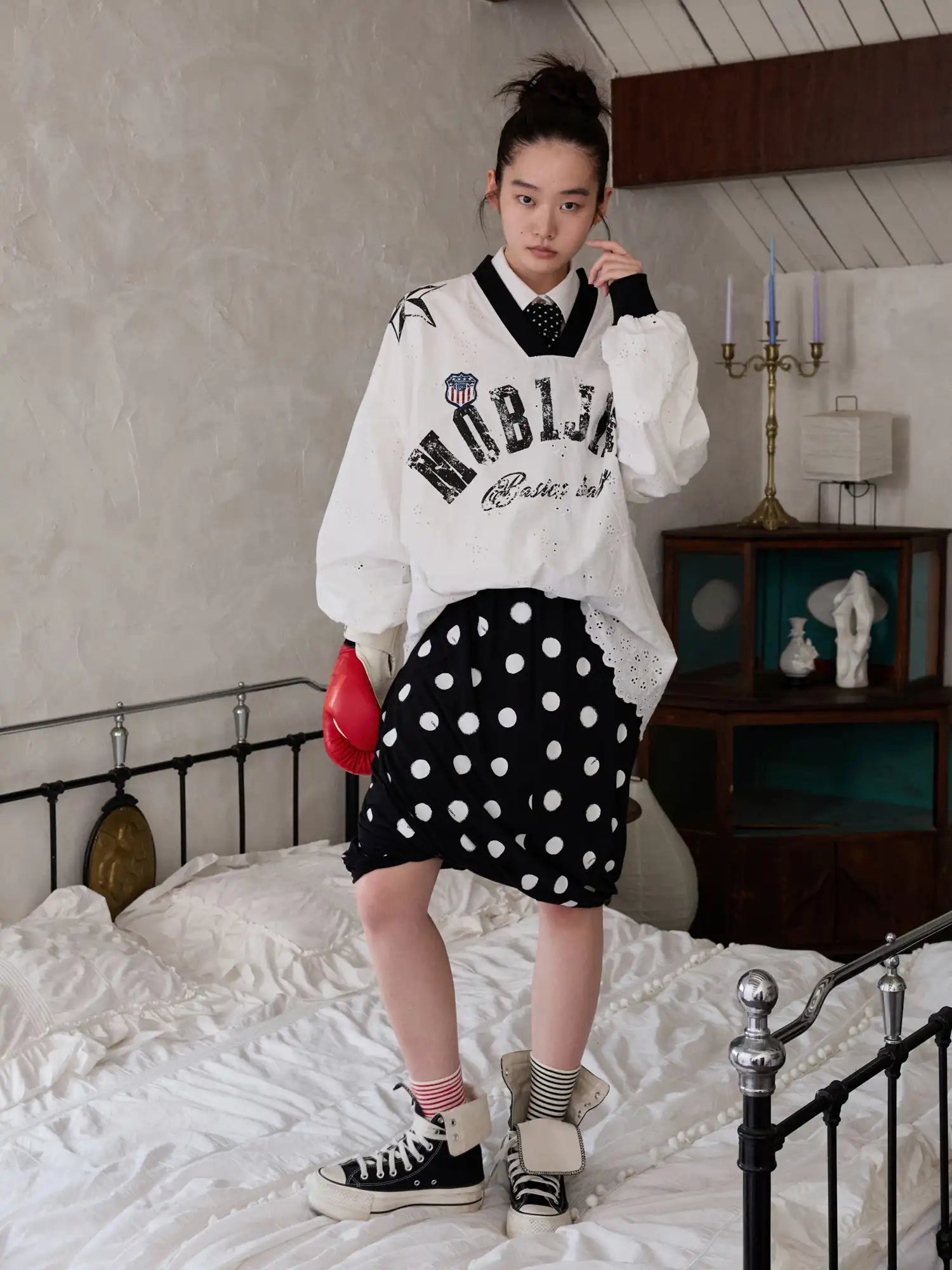 1Jinn Studio Polka Dot Bubble Skirt | Canton Collective