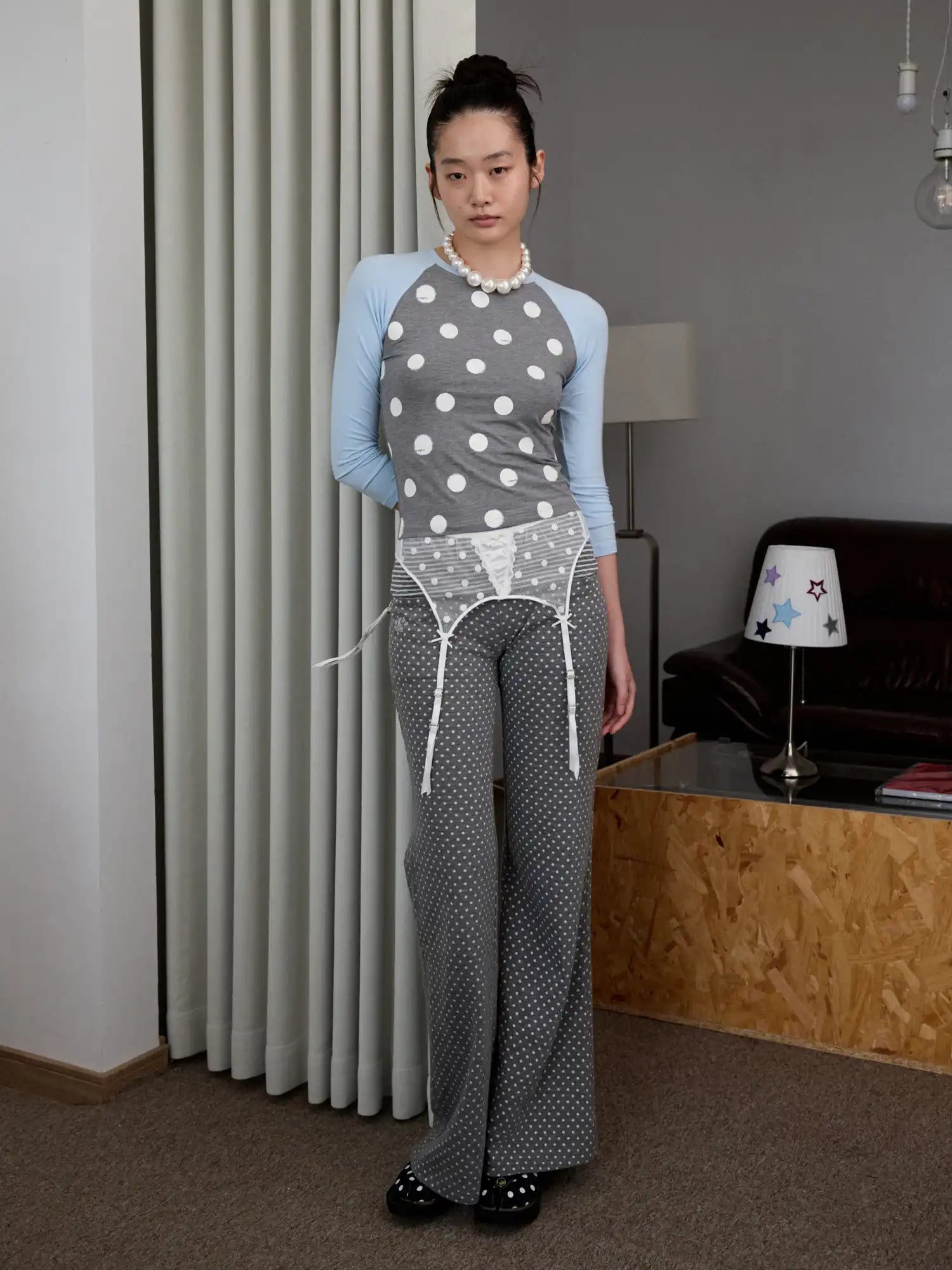 1Jinn Studio Polka Dot Contrast Top | Canton Collective
