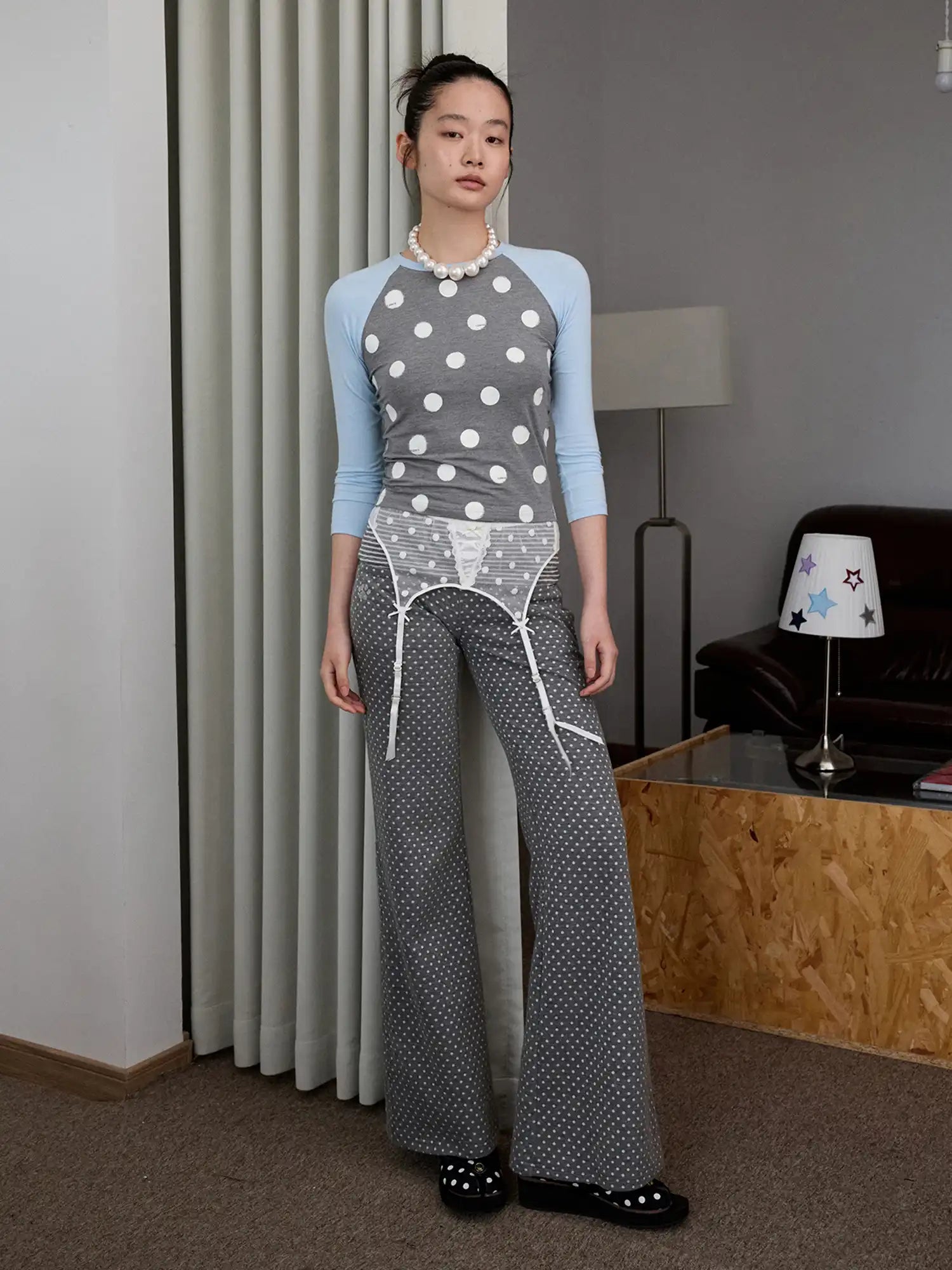 1Jinn Studio Polka Dot Contrast Top | Canton Collective