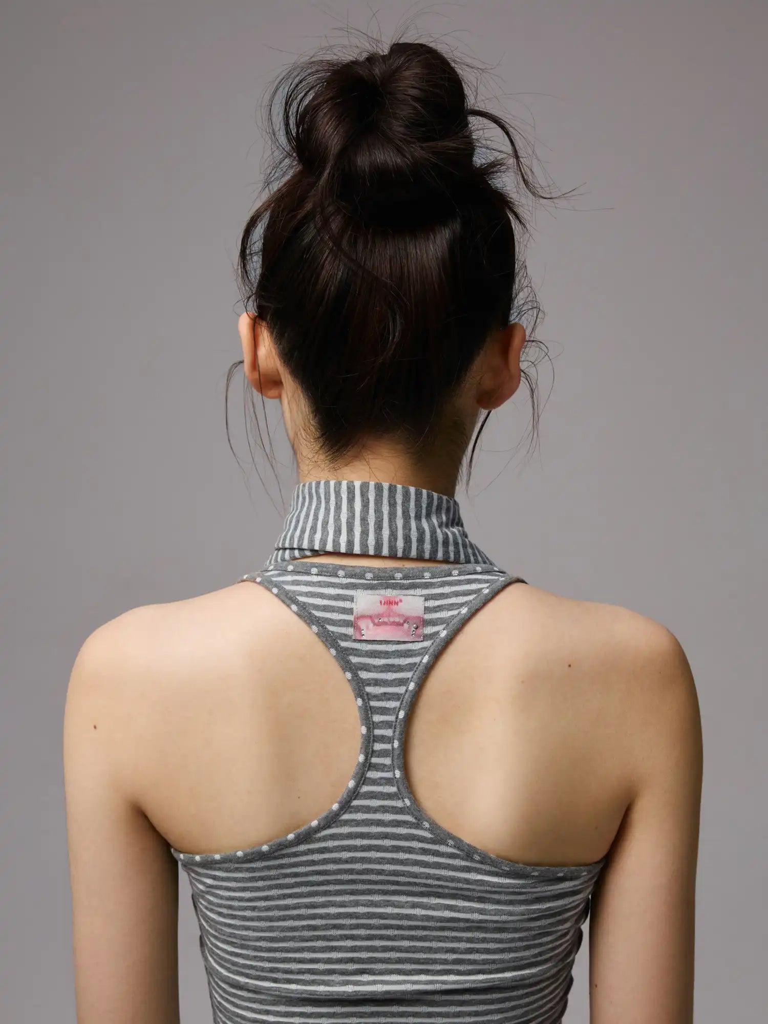 1Jinn Studio Polka Dot Stripe Henley Tank Three Piece Set | Canton Collective