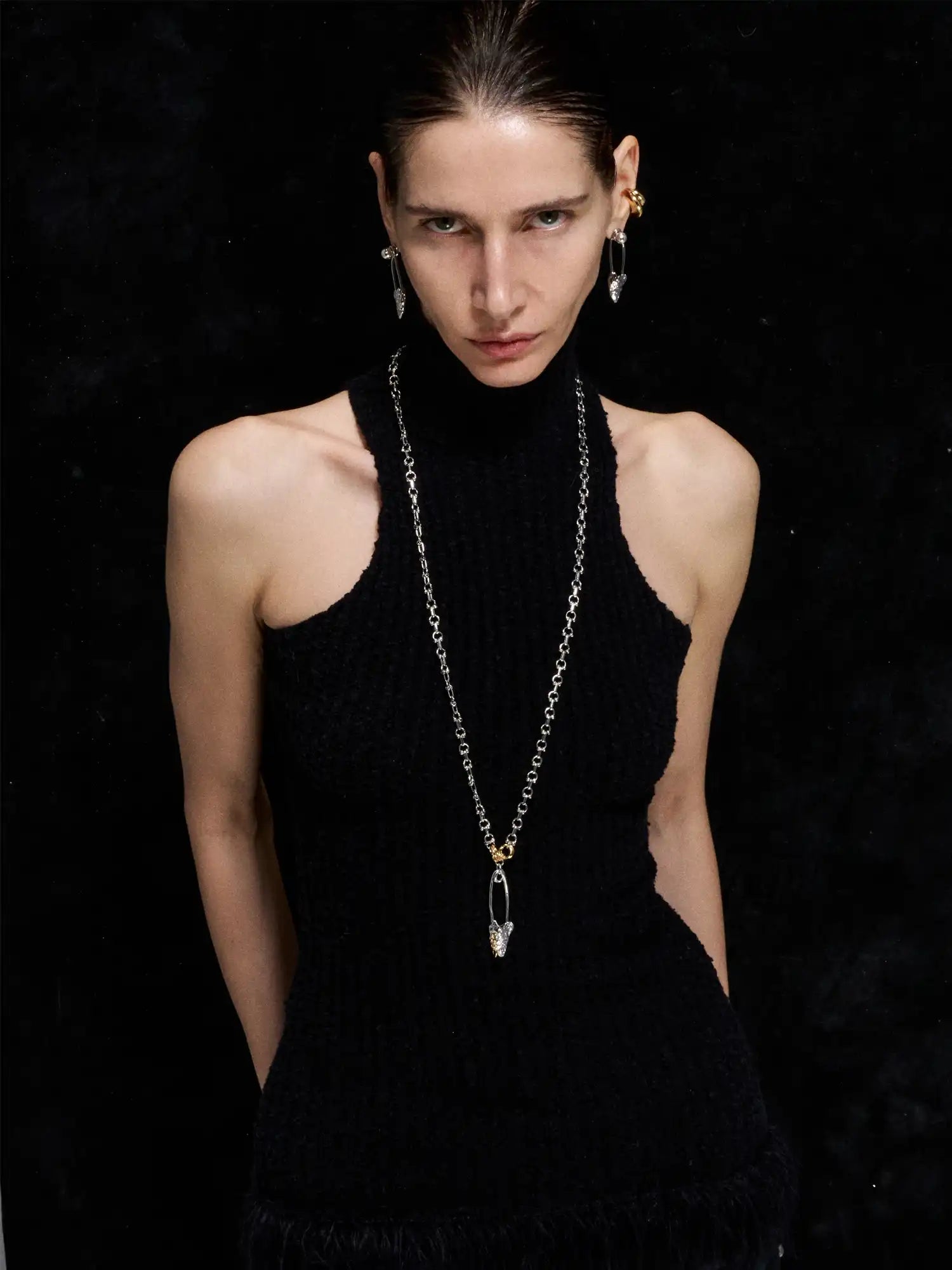 1Jinn M2M Punk-Style Paperclip Fishbone Necklace | Canton Collective